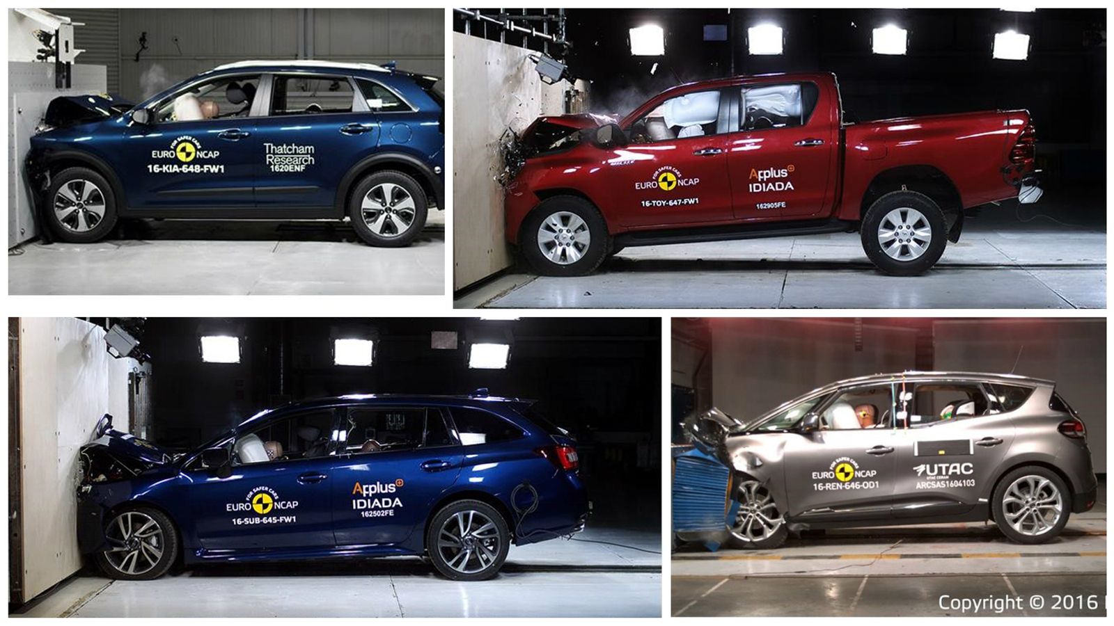 Δείτε σε video όλα τα crash test στα οποία υποβλήθηκαν τα μοντέλα, καθώς και αναλυτικά την βαθμολογία που συνέλεξαν.
