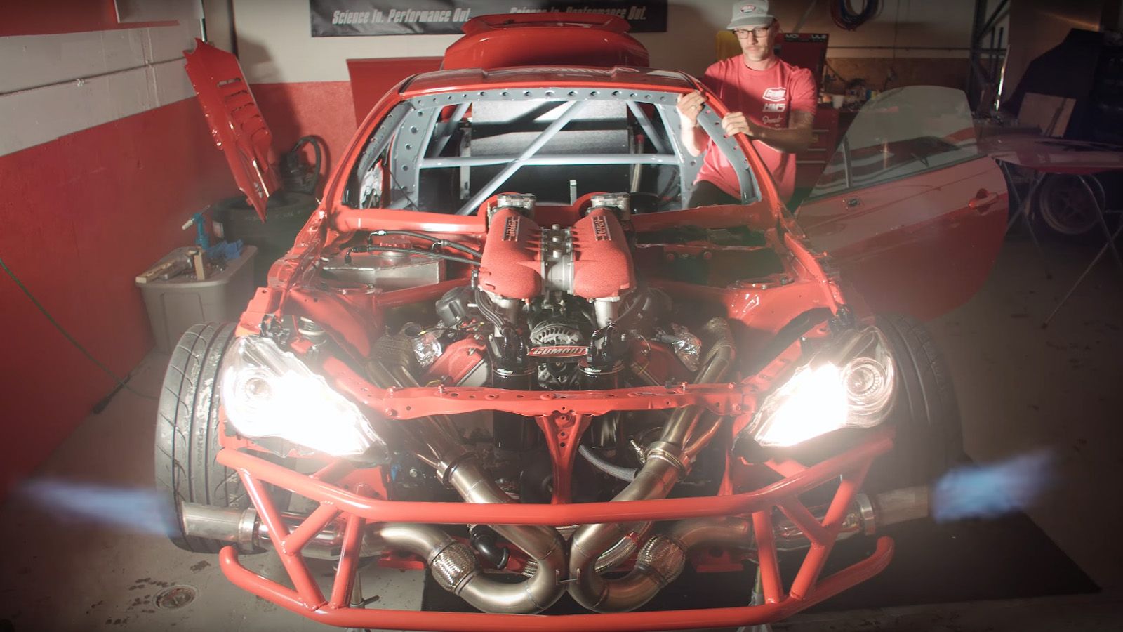 Το Toyota GT86 με το μοτέρ Ferrari ξύπνησε και πλέον είναι θέμα χρόνου να το δούμε να ζωγραφίζει.