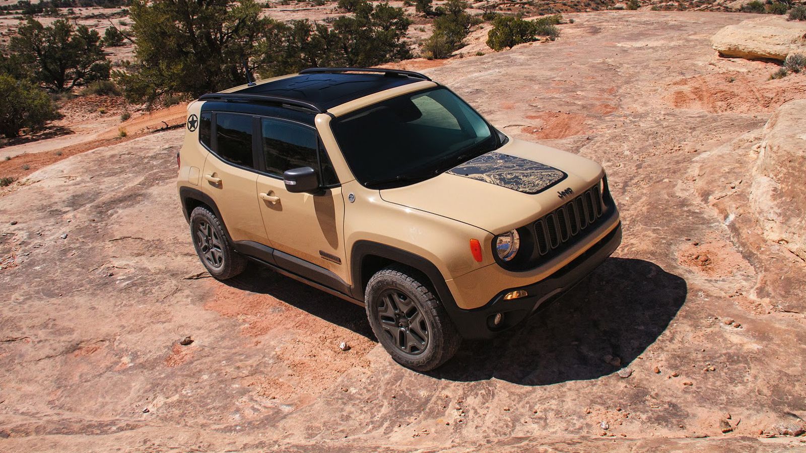 Το Renegade Deserthawk υπόσχεται τις καλύτερες 4x4 ικανότητες της κατηγορίας του, καθώς είναι στάνταρ το Jeep Active Drive Low.