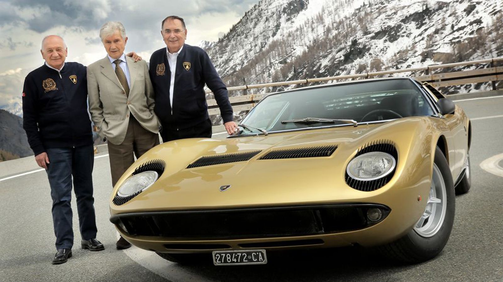 Το παρόν στην εκδήλωση έδωσαν τρεις άνθρωποι που συνέδεσαν τα ονόματά τους με την Miura, ο σχεδιαστής της Carrozzeria Bertone, Marcello Gandini, αλλά 