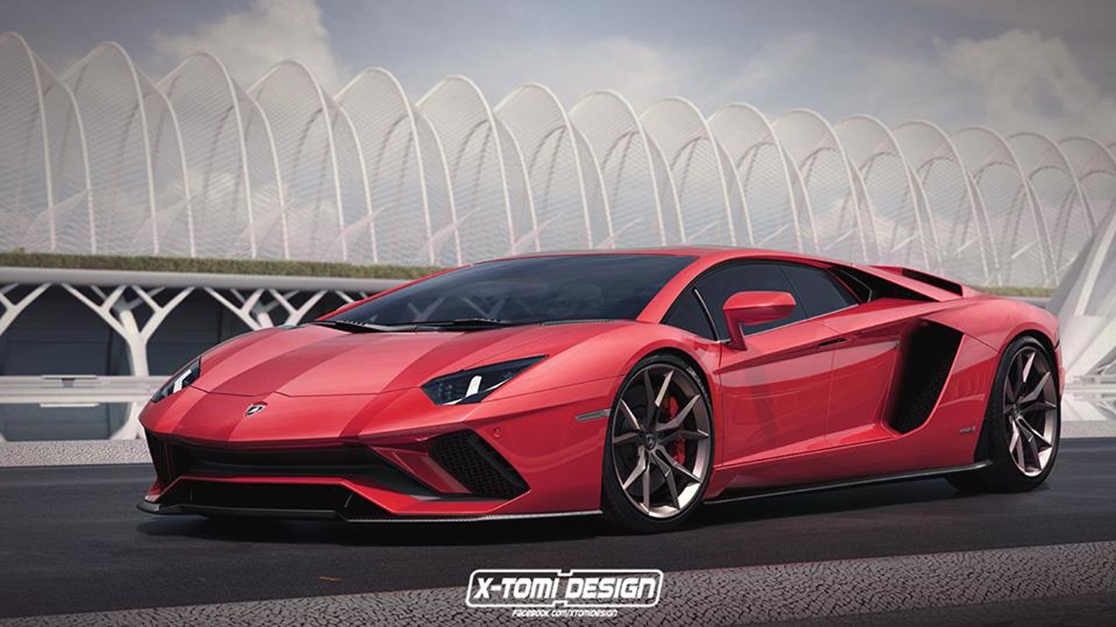 H 4θυρη Aventador S που δημιούργησε η X-Tomi design. Προσέξτε τις πίσω πόρτες. 