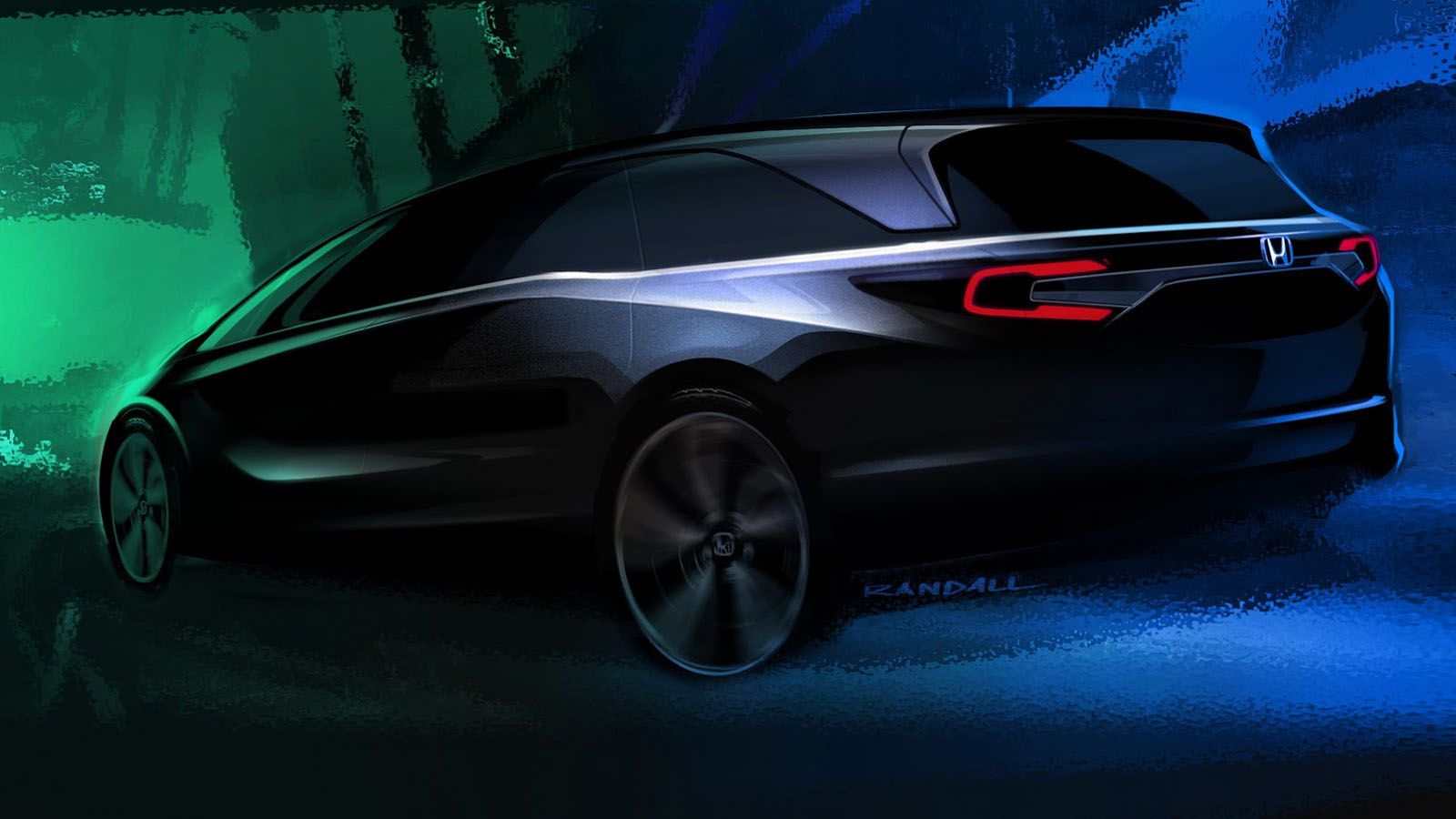 Αυτό είναι το teaser σχέδιο για το νέο Honda Odyssey 2018. 