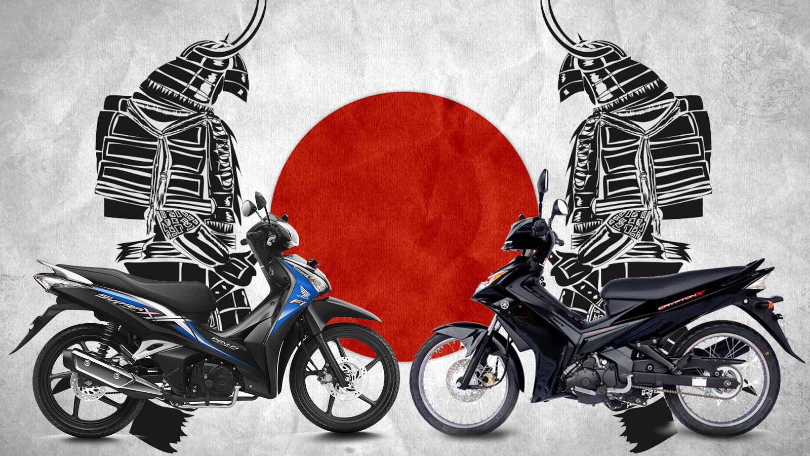Yamaha Crypton-X VS Honda Supra-X