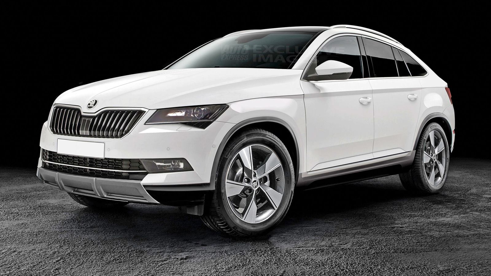 Οι άνθρωποι της Skoda θα ήθελαν την coupe εκδοχή του νέου Kodiaq (ψηφιακά επεξεργασμένη εικόνα) και στην Ευρώπη και για αυτό ψάχνουν να βρουν χώρο στη