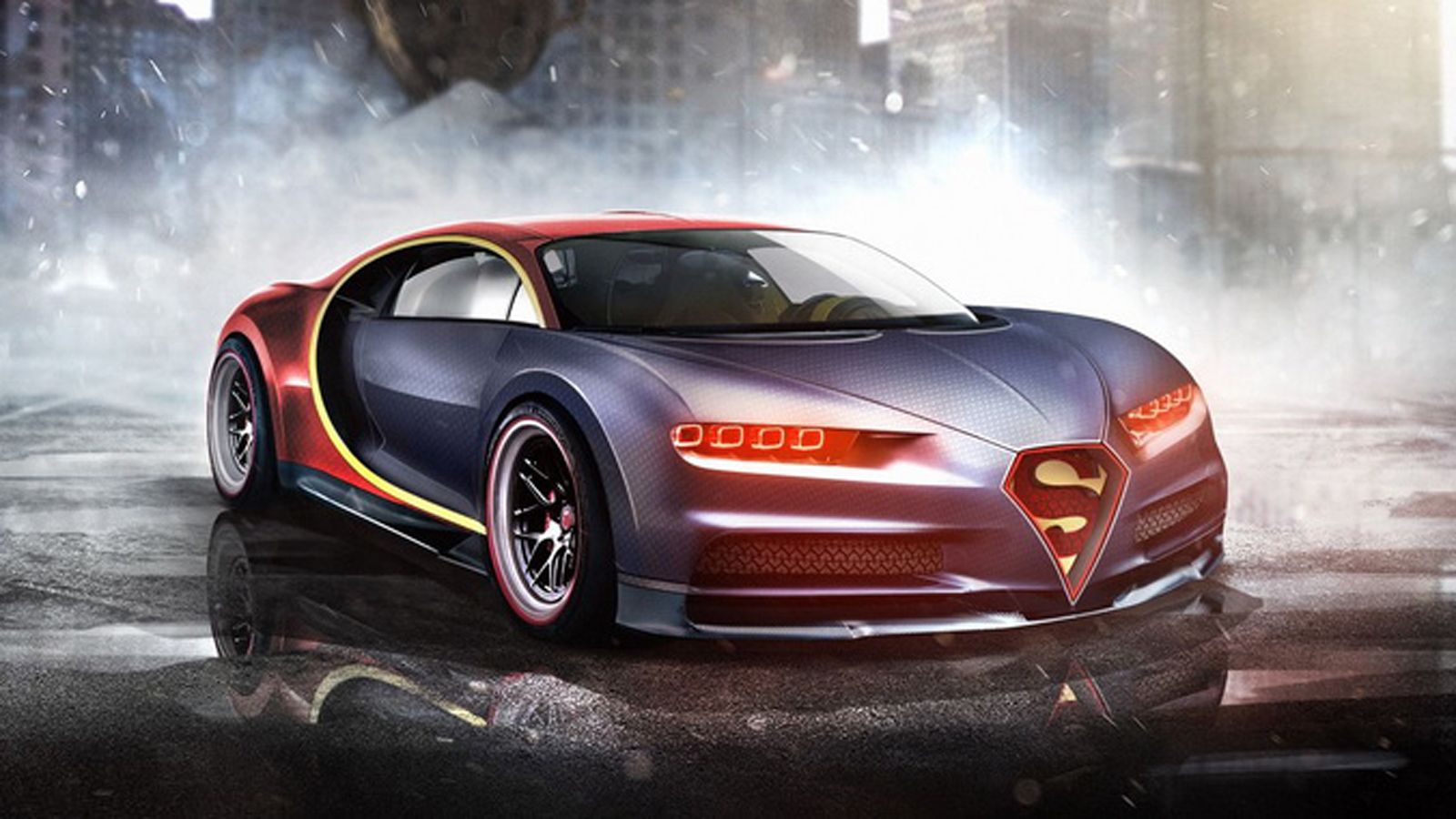 Μια Bugatti Chiron θα ταίριαζε αρκετά με την ταχύτητα πτήσης του Superman.