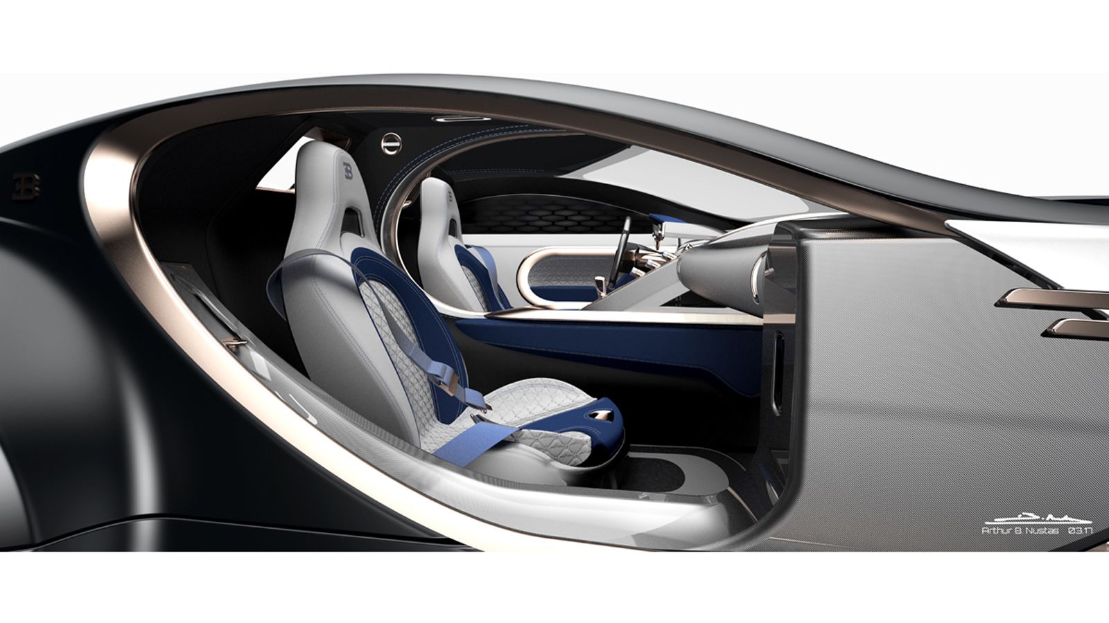 Το εσωτερικό είναι πολυτελέστατο αλλά όχι πολύ φορτωμένο.