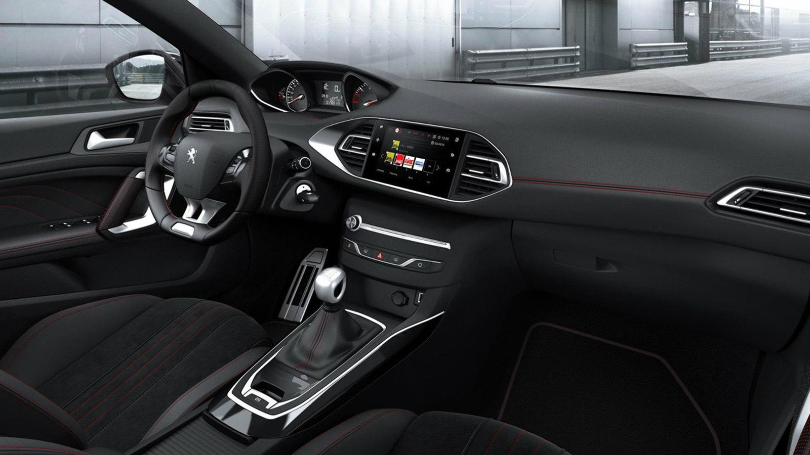 Το εσωτερικό του Peugeot 308.