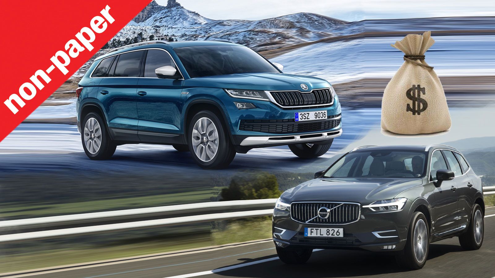 Skoda και Volvo προσφέρουν δύο νέα μεγάλα SUV με παρόμοια χαρακτηριστικά, αλλά μεγάλη διαφορά στην τιμή.