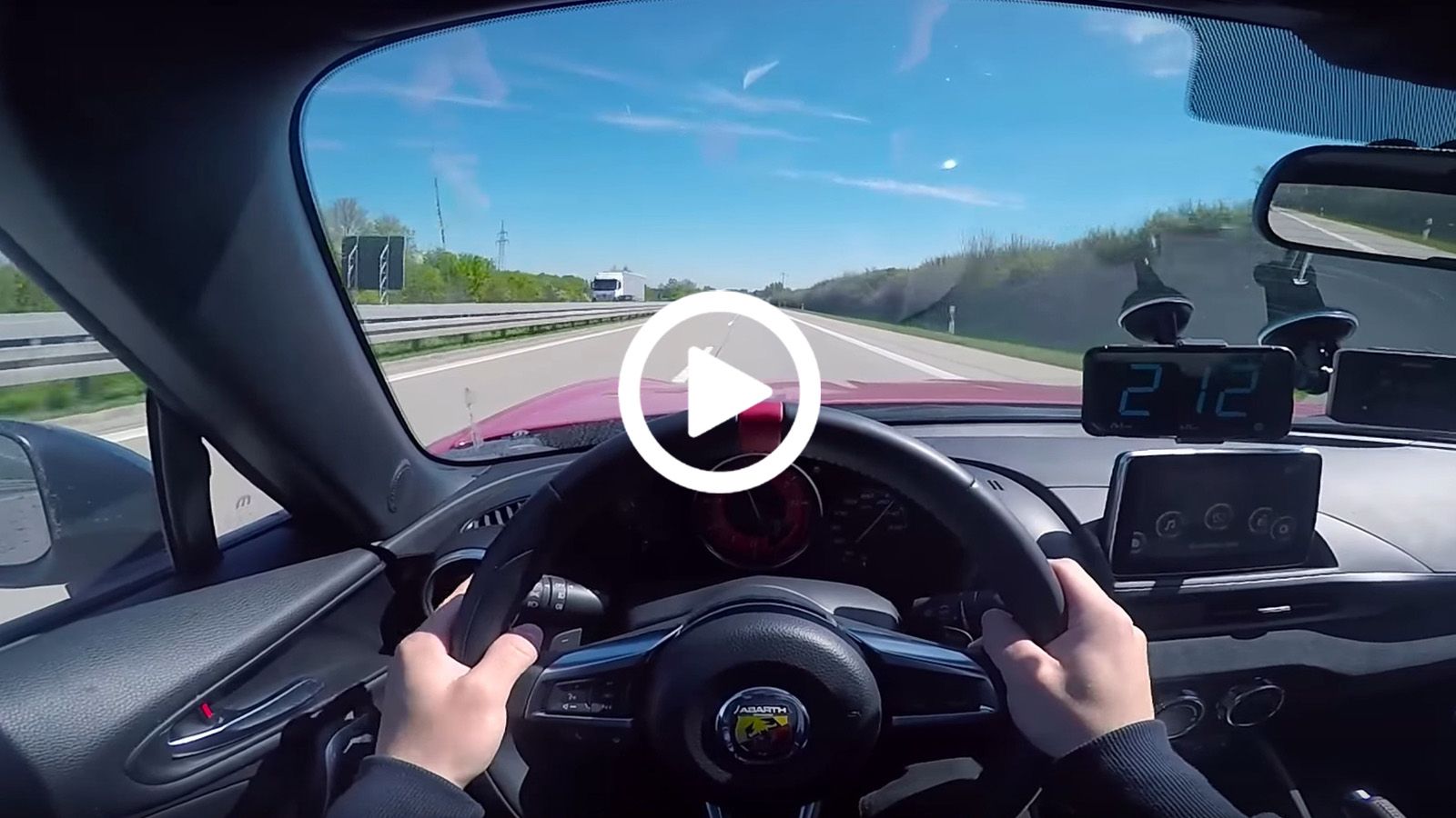 Abarth 124 Spider πάει τρένο