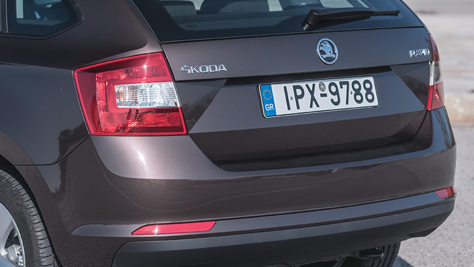 Zoom στις λεπτομέρειες του Skoda Rapid Spaceback.