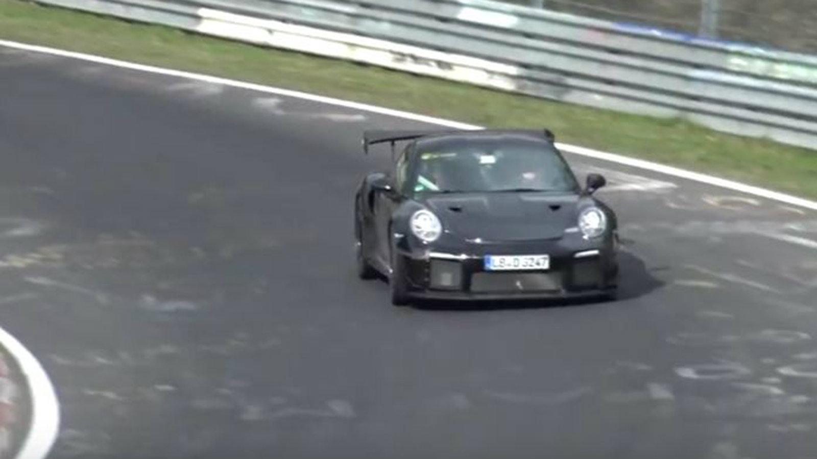 To δοκιμαστικό 2018 Porsche 911 GT2 που βρέθηκε στο Nurburgring ήταν το γρηγορότερο από όλα τα υπόλοιπα πρωτότυπα.