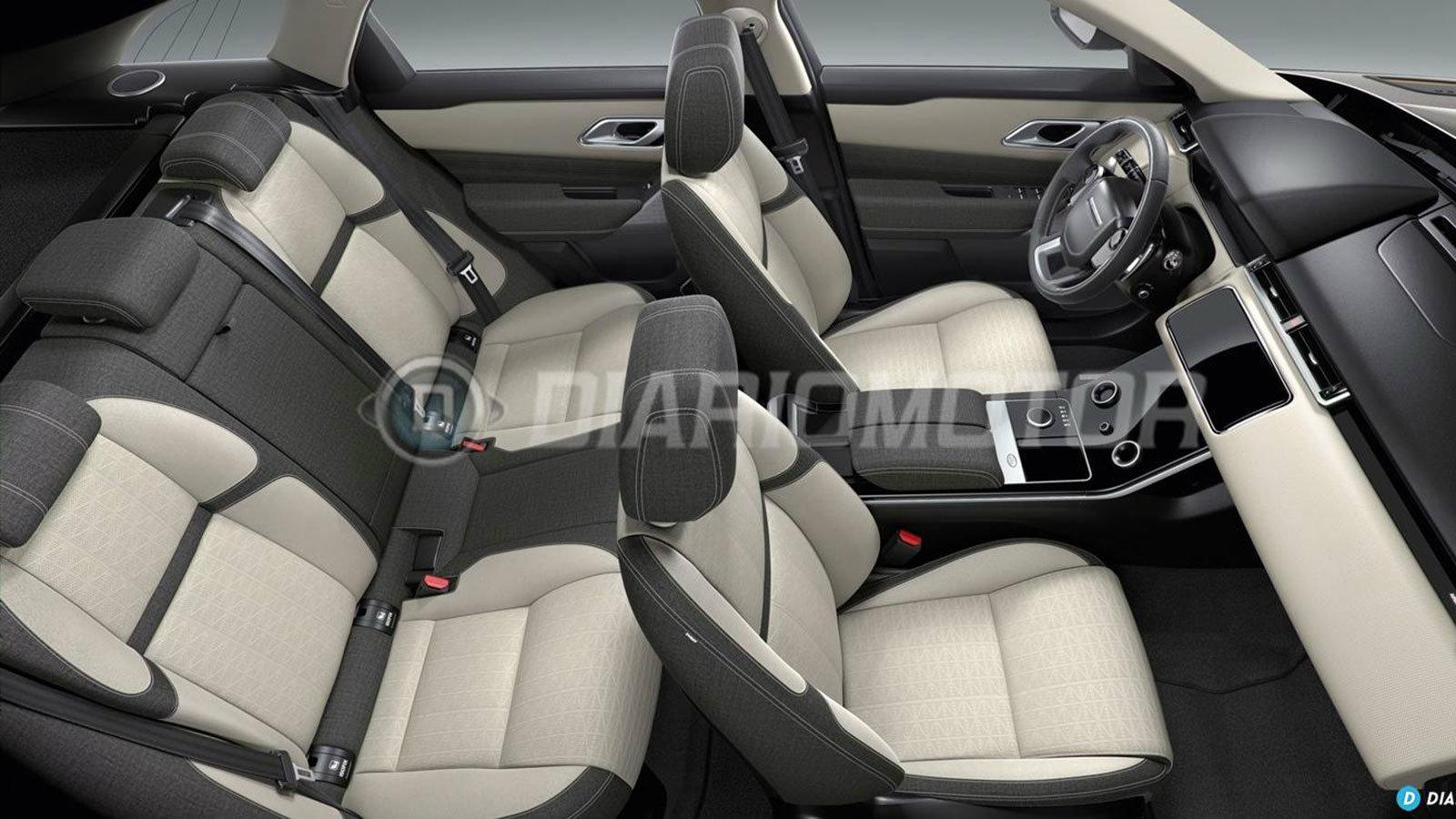 Γνώριμο το εσωτερικό του Range Rover Velar, καθώς φέρει πολλά στοιχεία από τα «ομοαίματα» μοντέλα.