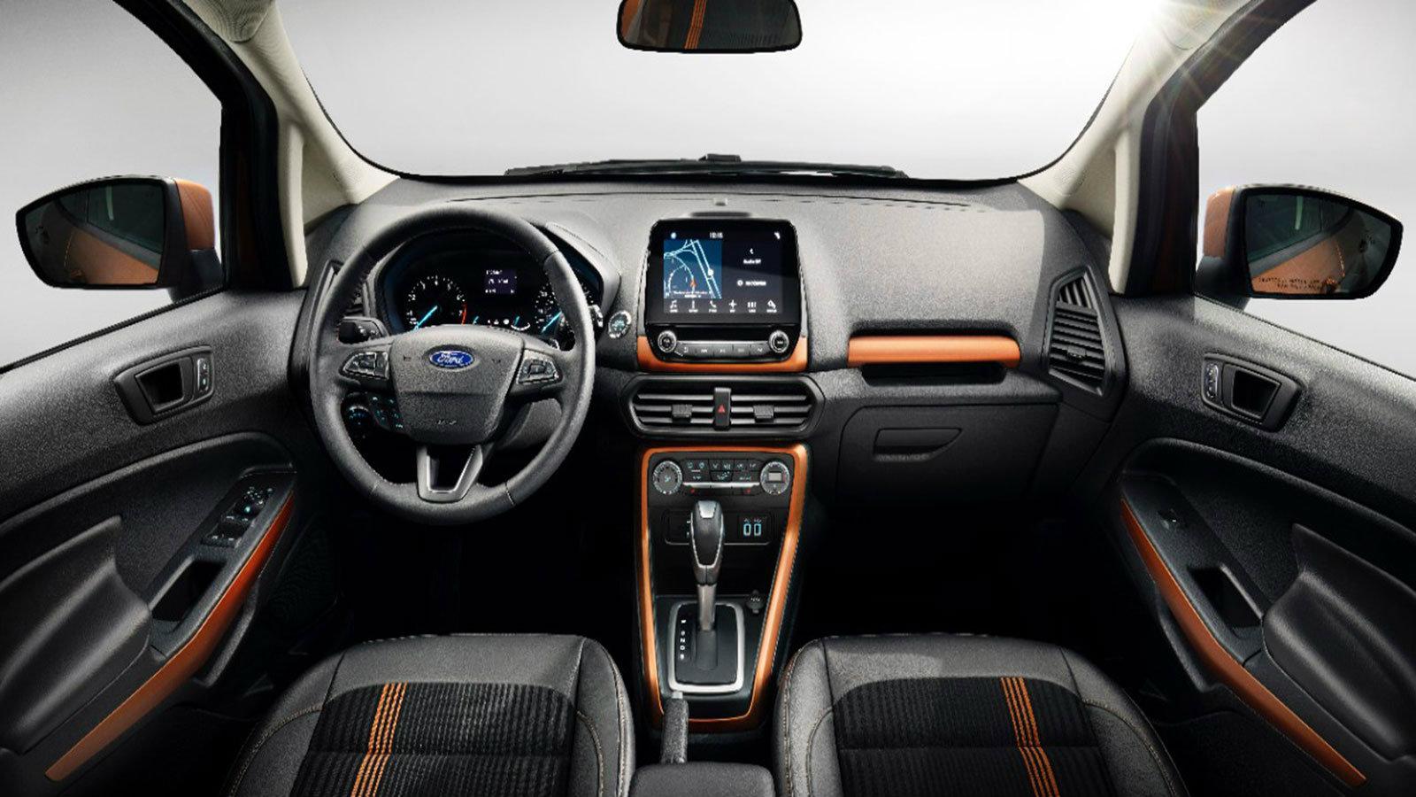 To ανανεωμένο Ford EcoSport διαθέτει ένα ανασχεδιασμένο ταμπλό 