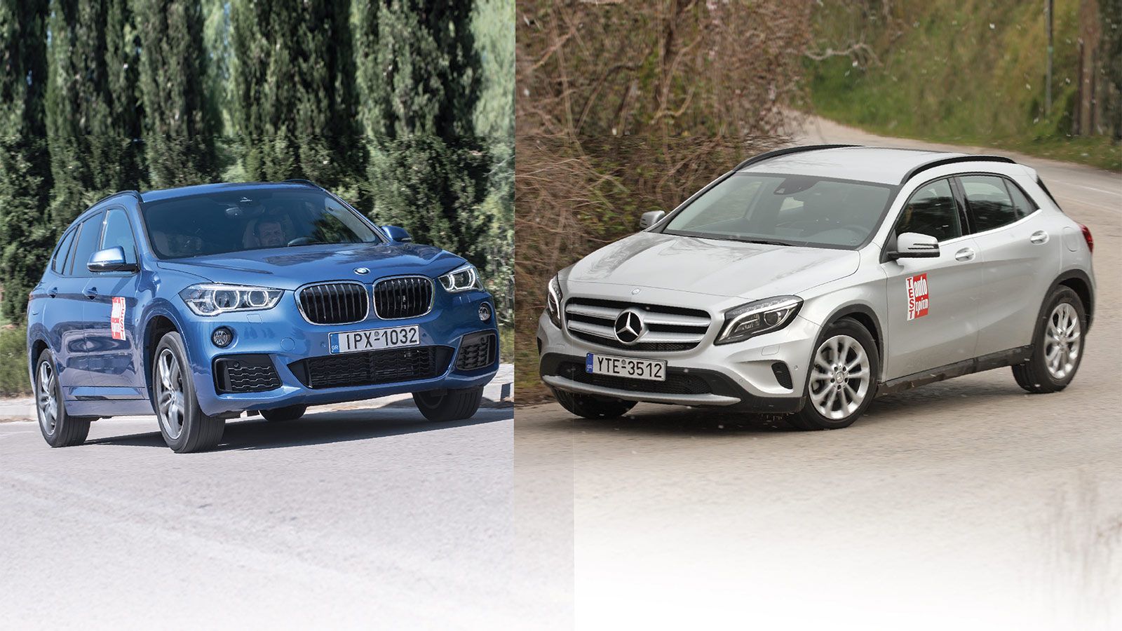 Θέτουμε αντιμέτωπα τα δύο premium Crossover, Mercedes GLA 180 και BMW X1 στις βενζινοκίνητες εκδόσεις τους. Ποιος από τους δύο «σφετεριστές» θα κερδίσ