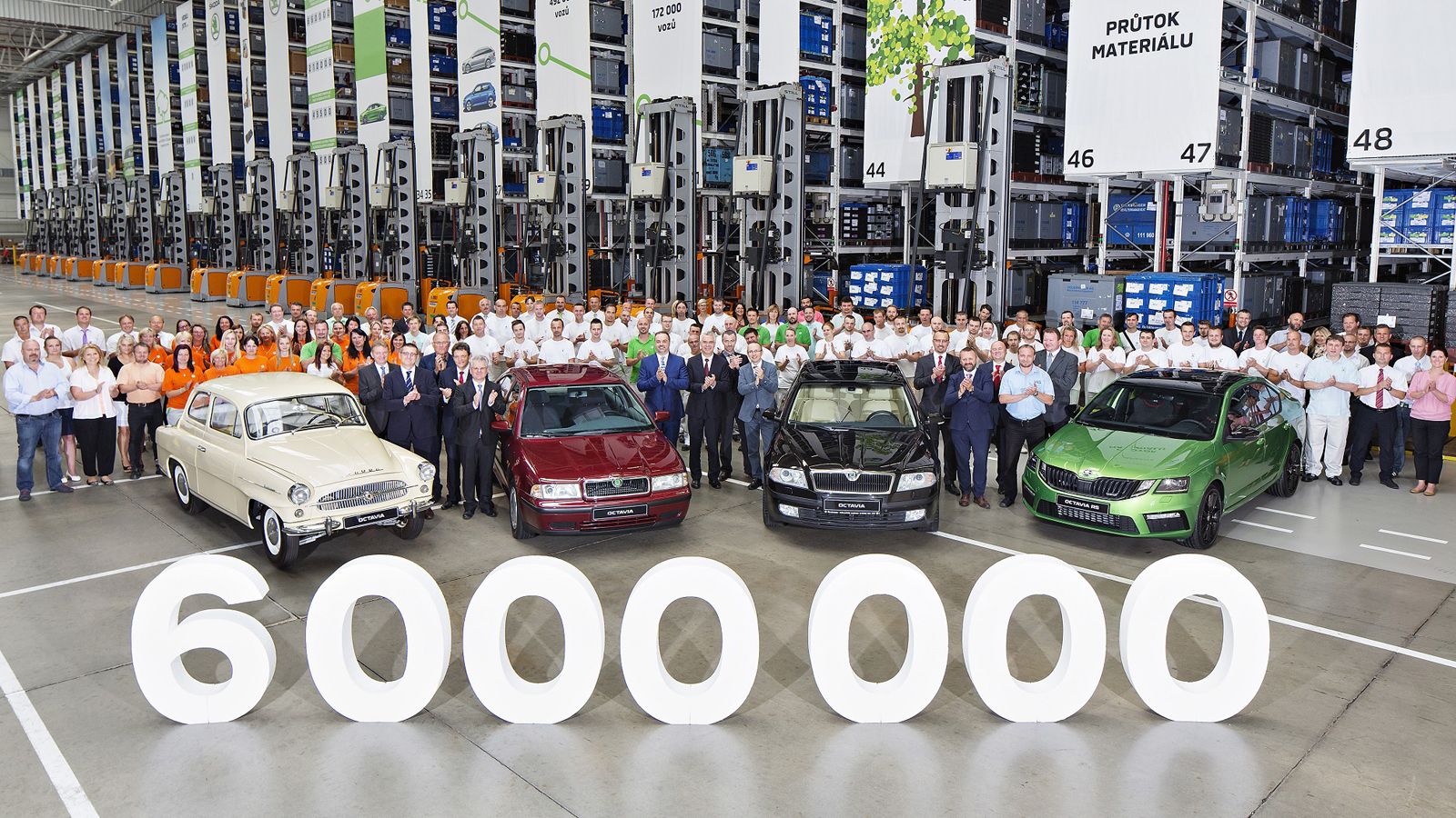 H Skoda κατασκεύασε την Octavia υπ` αριθμόν 6.000.000 στο εργοστάσιό της στο Μλάντα Μπόλεσλαβ της Τσεχίας. Η ιστορία του μοντέλου ξεκινάει πίσω στο μα