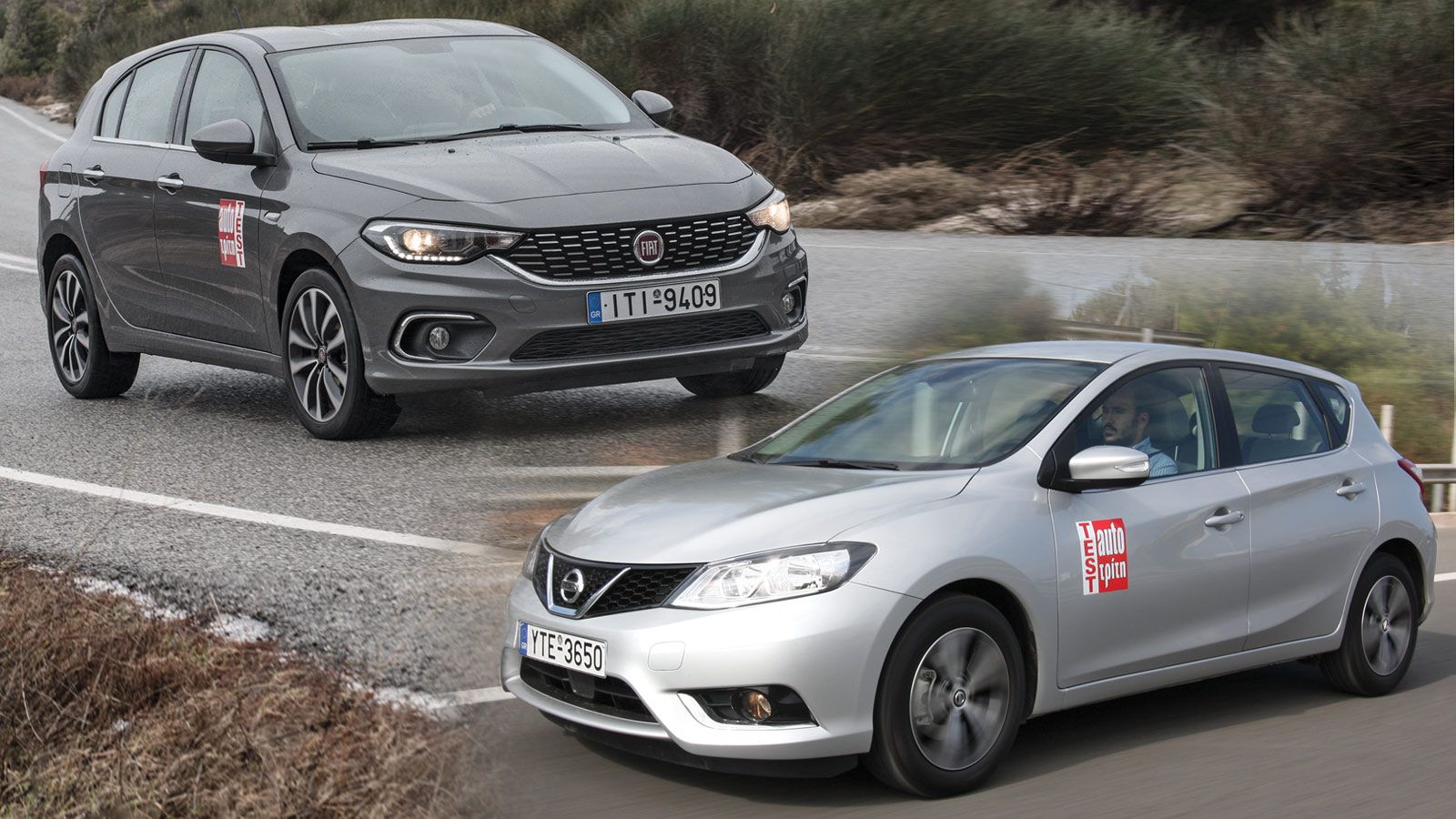 Ρίχνουμε τα δύο πεντάθυρα χάτσμπακ, Nissan Pulsar και Fiat Tipo, σε μια εναλλακτική άλλα άκρως ενδιαφέρουσα μονομαχία. Τελικά τι έχει μεγαλύτερη αξία;