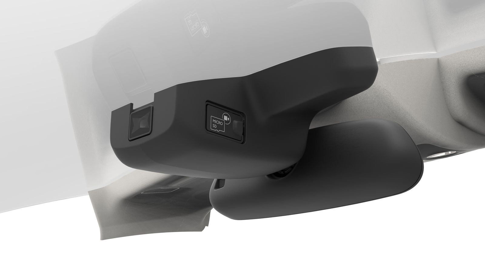 Το σύστημα Garmin IDVR τοποθετείται πίσω από τον εσωτερικό καθρέπτη και καταγράφει τα μπροστά τεκταινόμενα. Παράλληλα, συνεργάζεται με τα προηγμένα συ