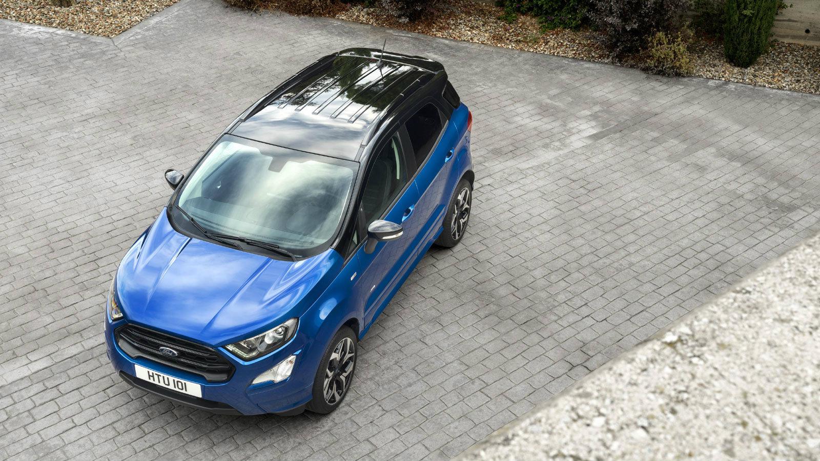 Το EcoSport κρύβει στη φαρέτρα του τον νέο τετρακύλινδρο EcoBlue υπερτροφοδοτούμενο diesel κινητήρα απόδοσης 125 ίππων με 300 Nm ροπής, που συνδυάζετα