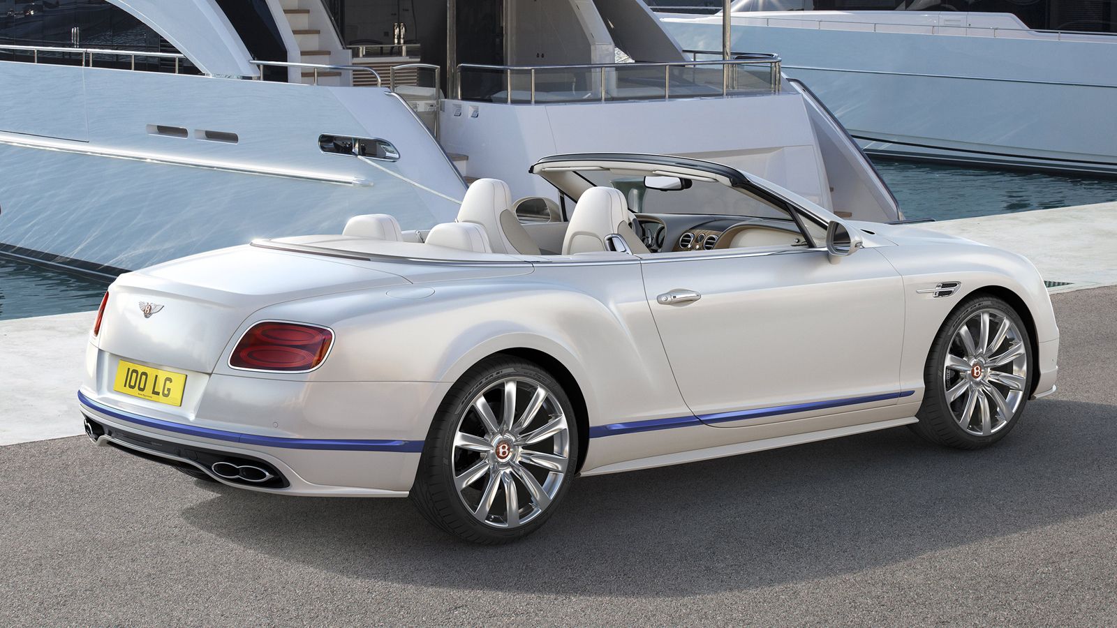 Η νέα Bentley Continental GT Convertible Galene Edition αντλεί την έμπνευσή της από τον κόσμο των γιοτ. Διαθέτει τη λευκή απόχρωση Glacier White με μπ