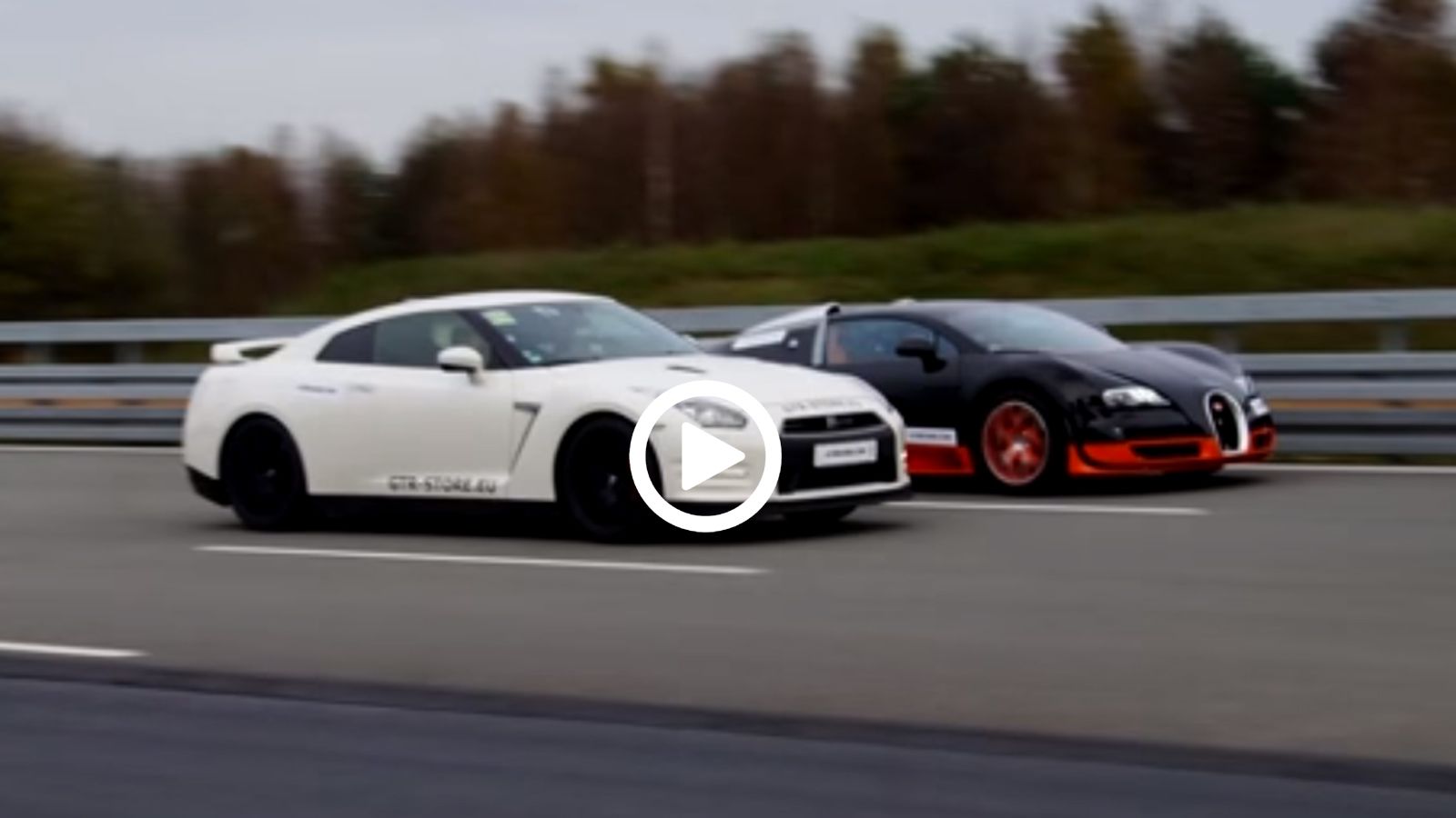 Bugatti Veyron vs Nissan GT-R