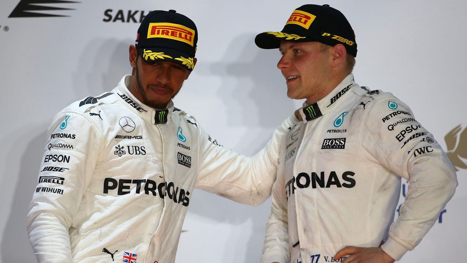 Δεύτερος ήταν ο Lewis Hamilton, η αντεπίθεση του οποίου δεν ήταν αρκετή για να αποτρέψει την επικράτηση της Ferrari. Η 2η Mercedes, αυτή του Valtteri 