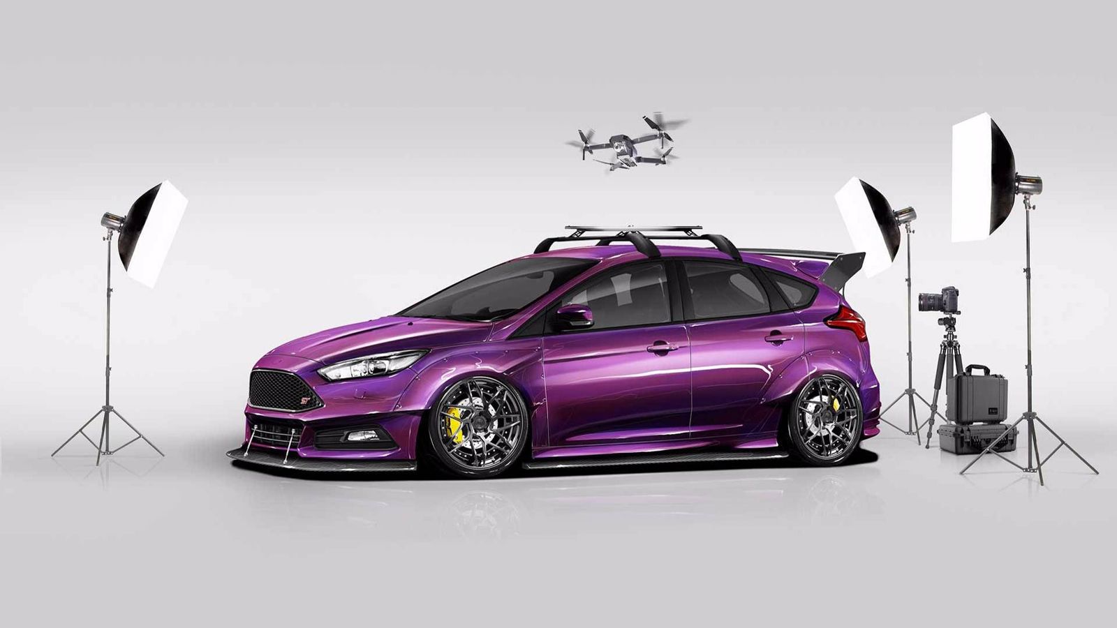 Δείτε την τετράδα των Focus ST & RS της SEMA. Στην εικόνα βλέπουμε το Ford Focus ST by Blood Type Racing Inc.