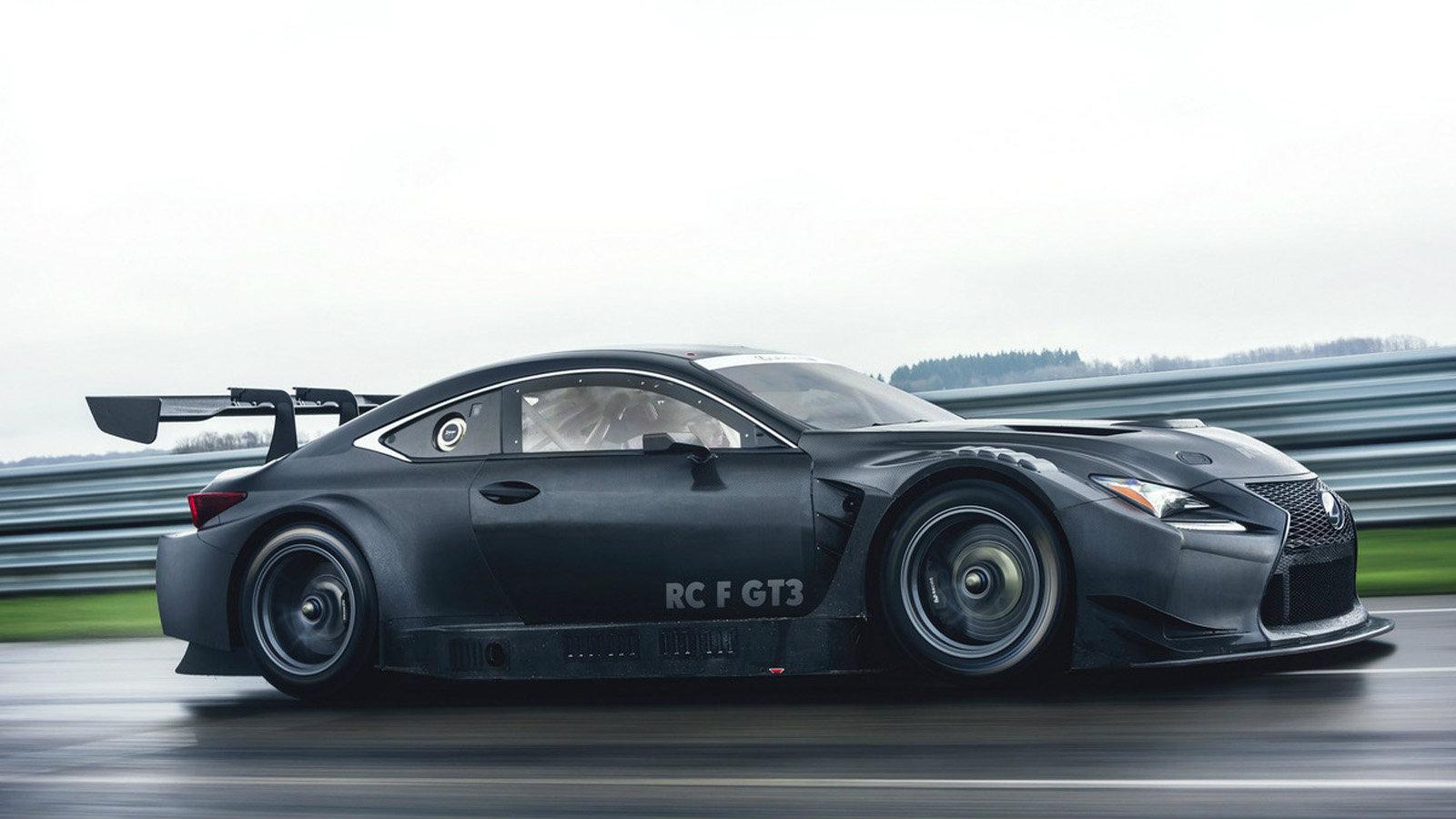 To αγωνιστικό Lexus RC F GT3. Μαύρο, άγριο¨και έτοιμο για τις πίστες. 