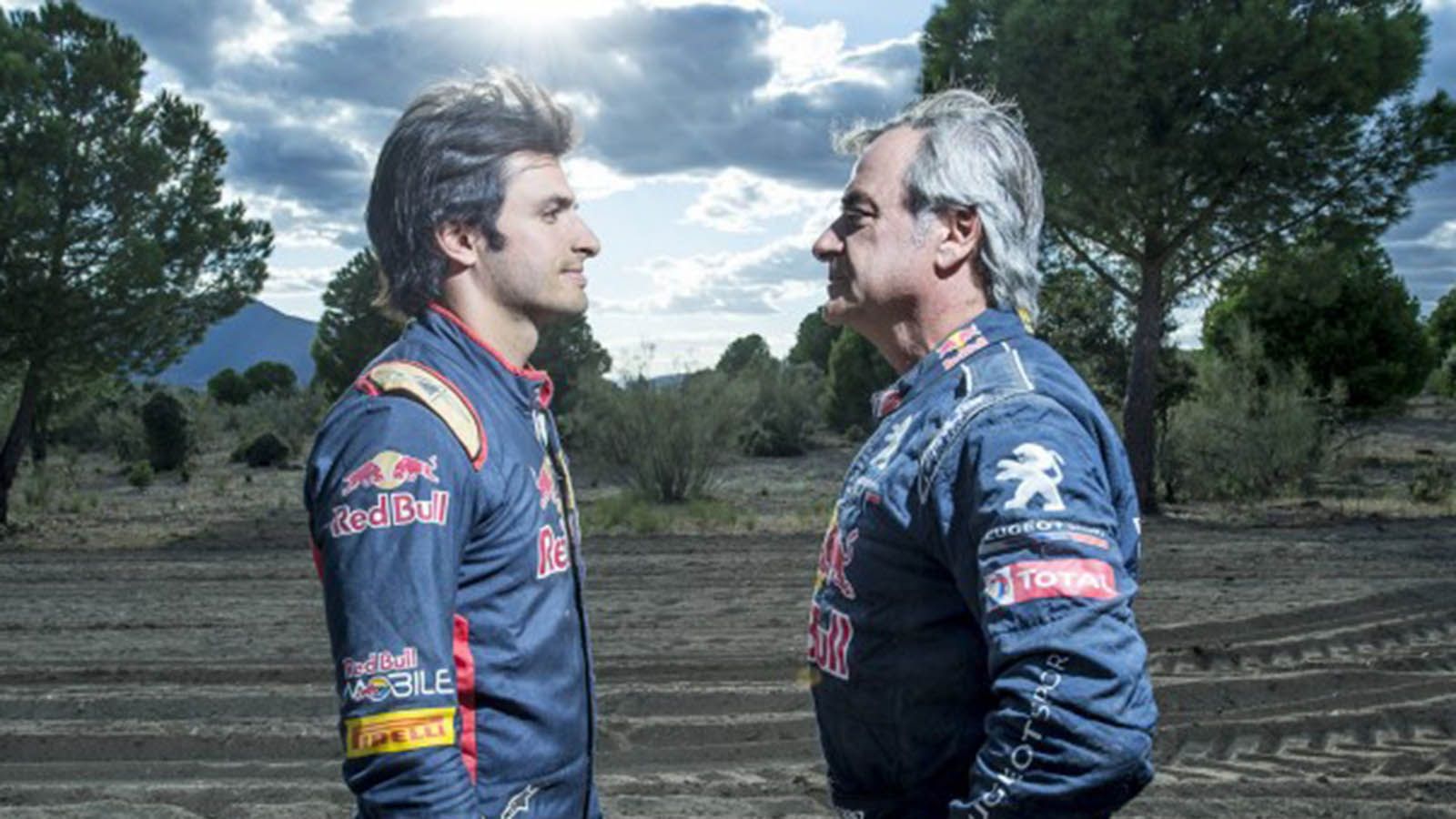 H Redbull δημιούργησε μια διαδρομή γεμάτη δράση κοντά στη Μαδρίτη, ειδικά σχεδιασμένη για kartcross και προ(σ)κάλεσε πατέρα και γιο σε μια μονομαχία.