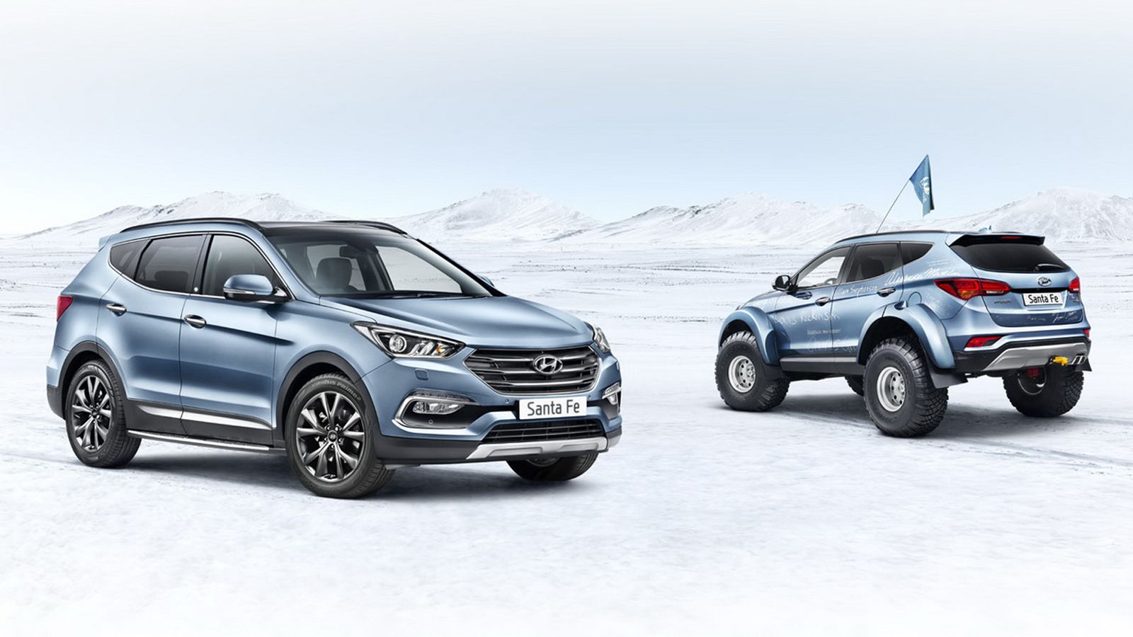 Το Santa Fe Endurance Edition θα διατίθεται σε πέντε αποχρώσεις. Στη μεσαία κολόνα υπάρχει το λογότυπο «Endurance», ενώ οι τροχοί των 19 ιντσών φοράνε