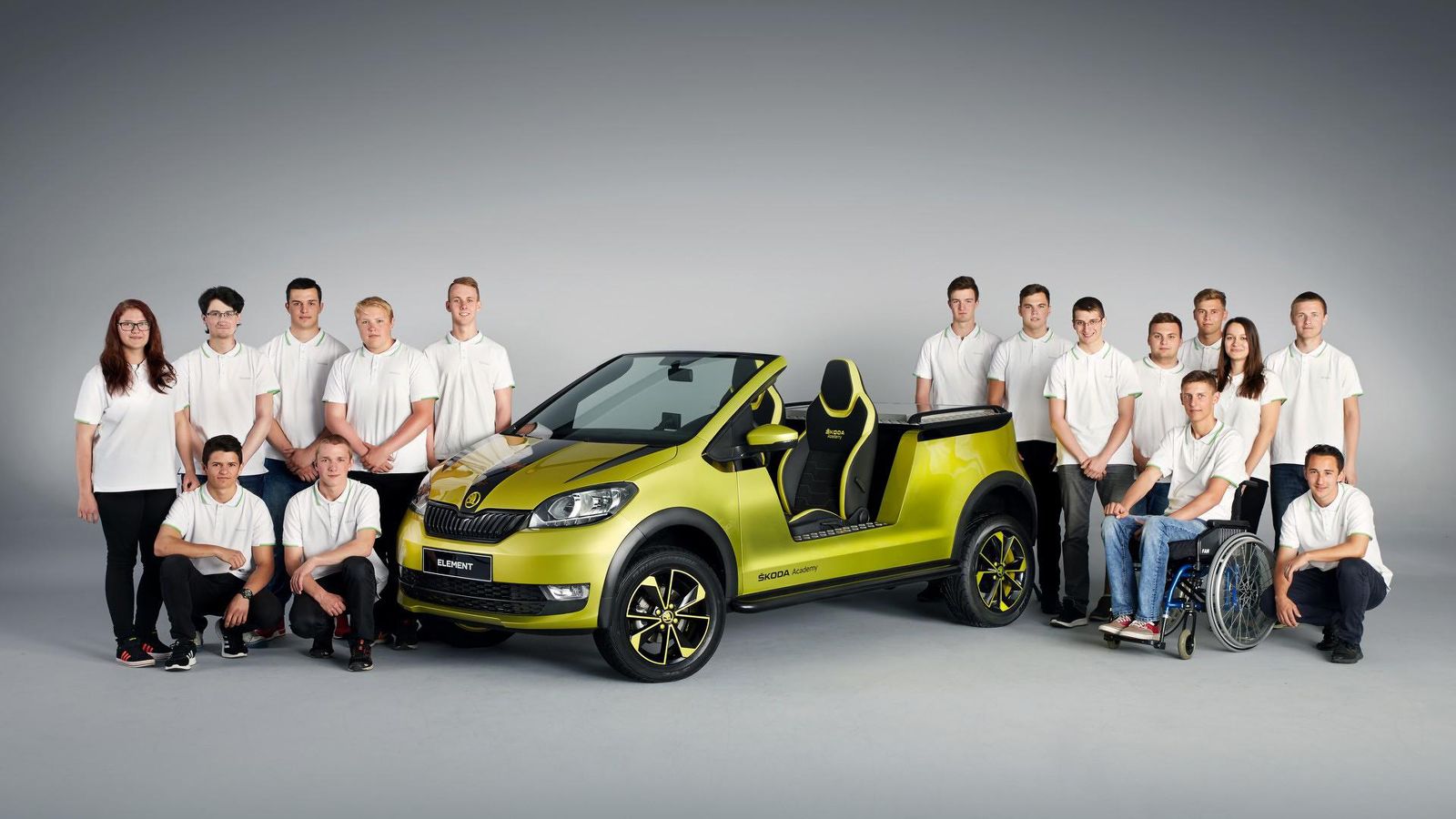 Το Skoda Citigo ήταν η «παλέτα» που χρησιμοποίησαν 22 σπουδαστές από το καλοκαιρινό σχολείο της τσέχικης εταιρείας, μεταμορφώνοντας το μίνι μοντέλο σε