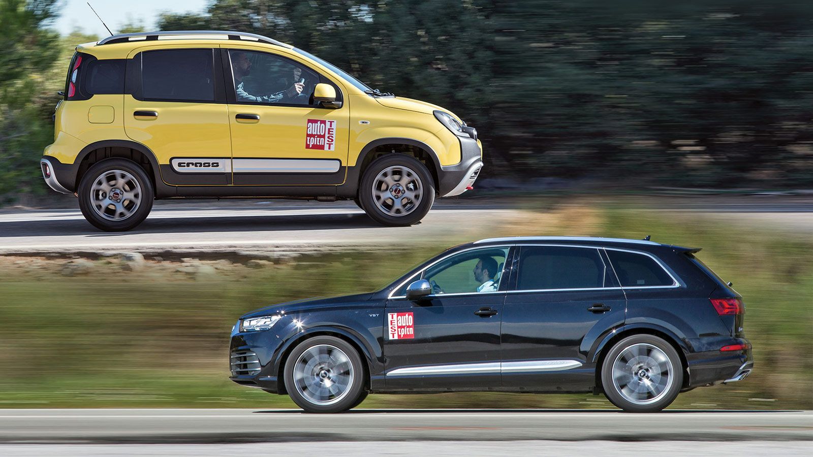 Το Autotriti.gr φιλοξενεί στις «σελίδες» του μια ανατρεπτική μονομαχία μεταξύ του Fiat Panda Cross και του Audi SQ7. Οι διαφορές πολλές, όμως η ιστορί