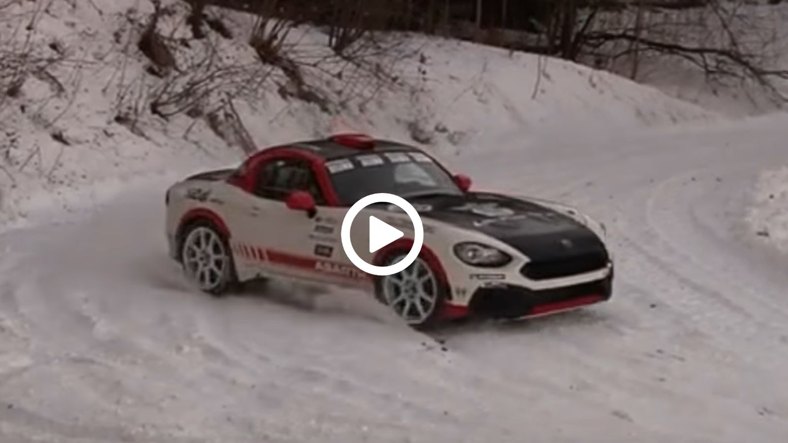 Abarth 124 Rally & χιόνια