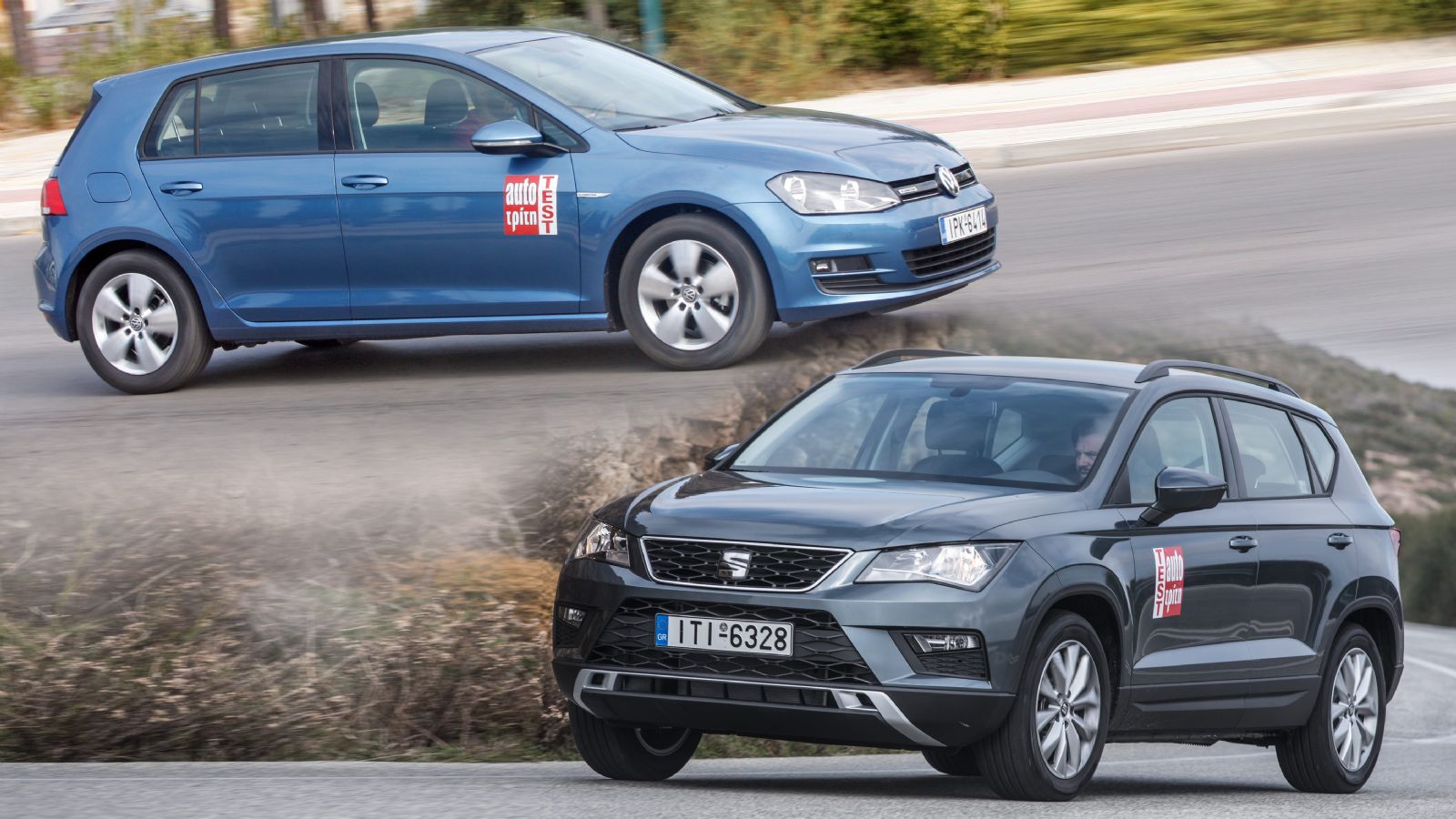 Αταίριαστο συγκριτικό αυτό μεταξύ του SEAT Ateca και του VW Golf; Όχι και τόσο!