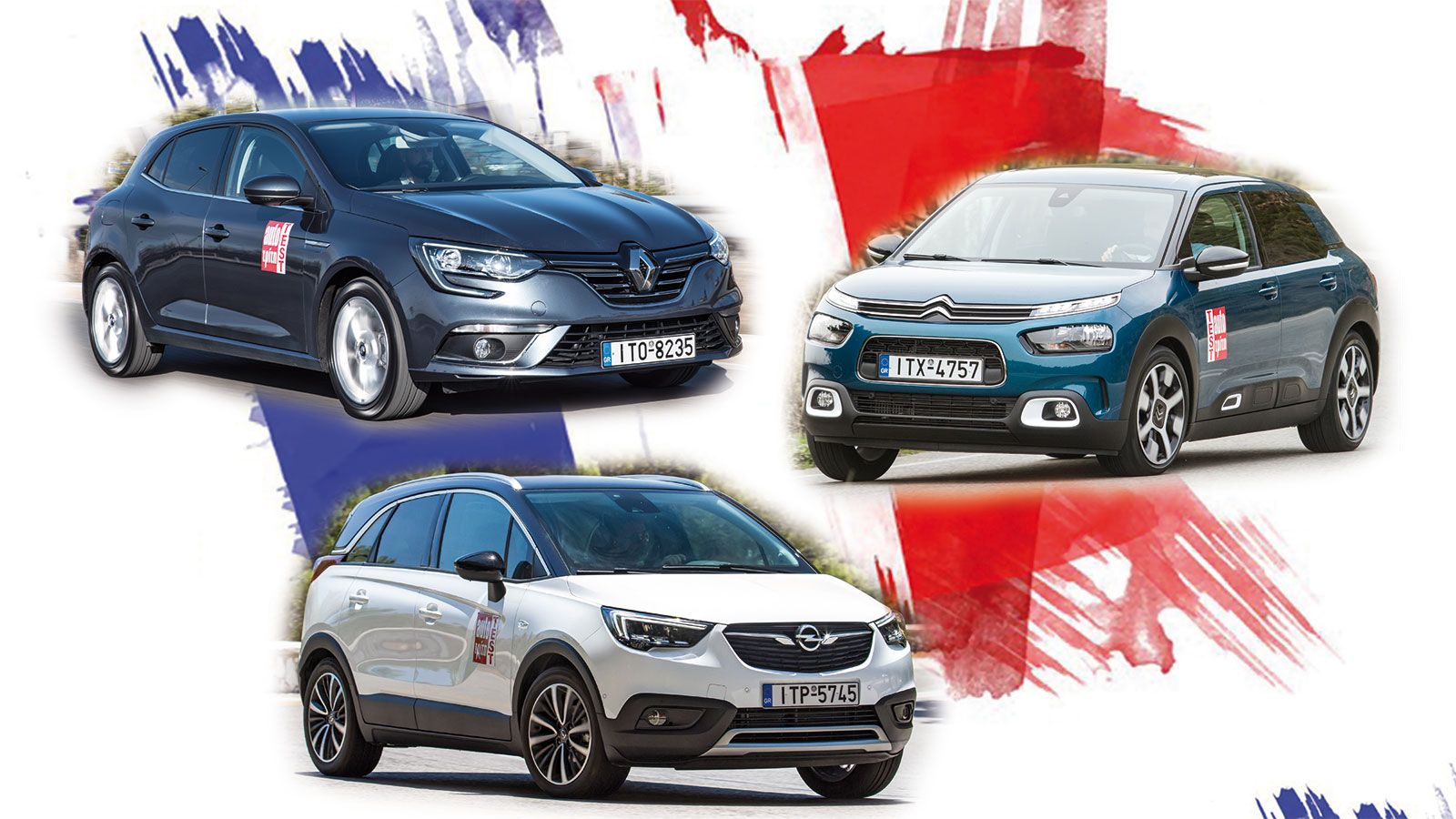 Γαλλικός εμφύλιος ξέσπασε στο Test Center του Auto Τρίτη με μονομάχους το νέο Citroen C4 Cactus, το Renault Megane και το Opel Crossland X. Ποιο θα επ