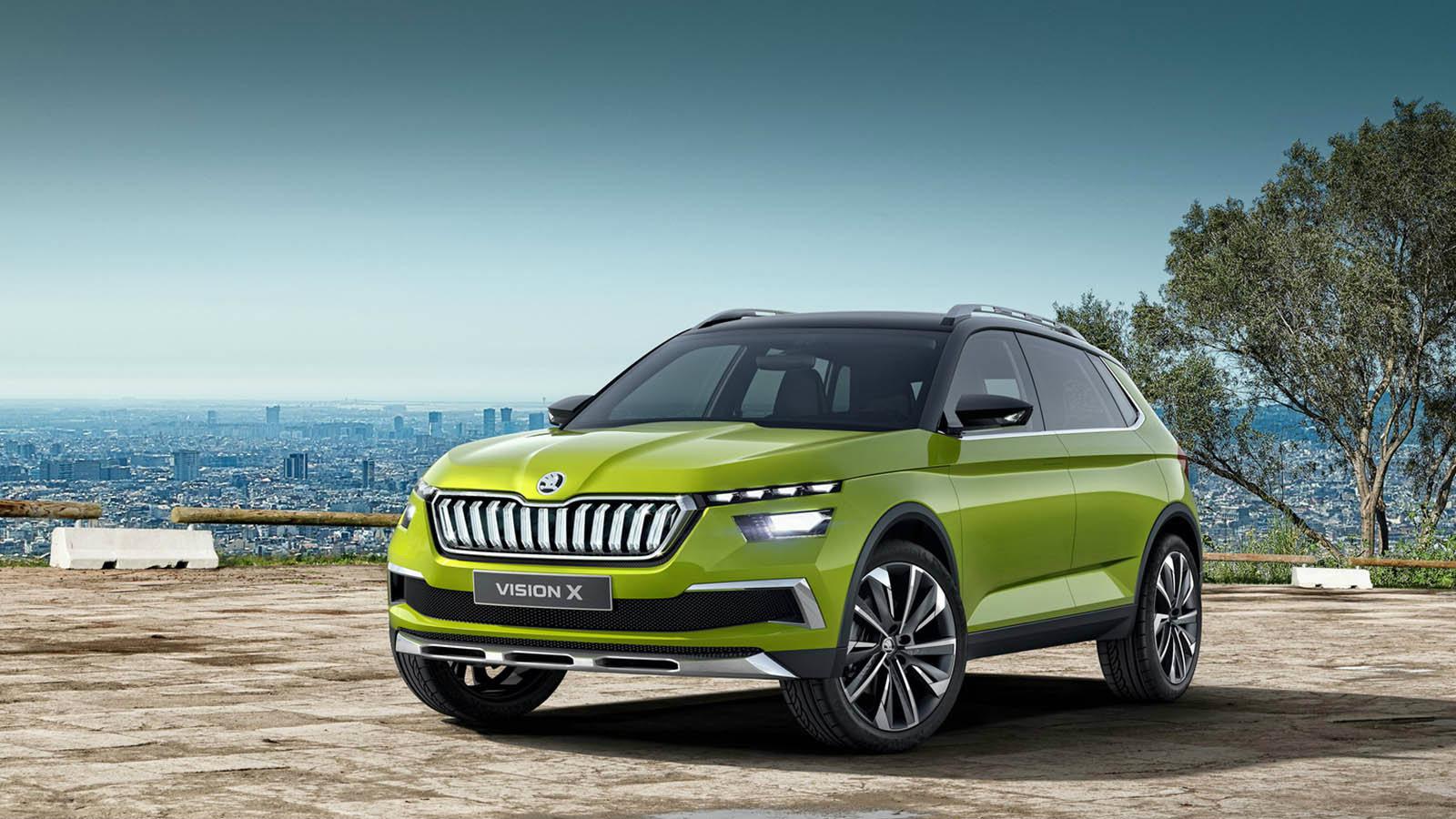 Το Vision X Concept προμηνύει ένα νέο μικρό crossover το οποίο θα τοποθετηθεί κάτω από το Karoq στη γκάμα της μάρκας.