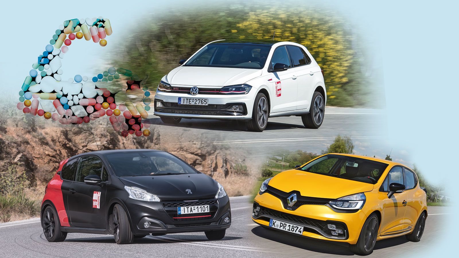 Τα 3 καυτά μικρά GTi της αγοράς σε μια μάχη που θα συζητηθεί.