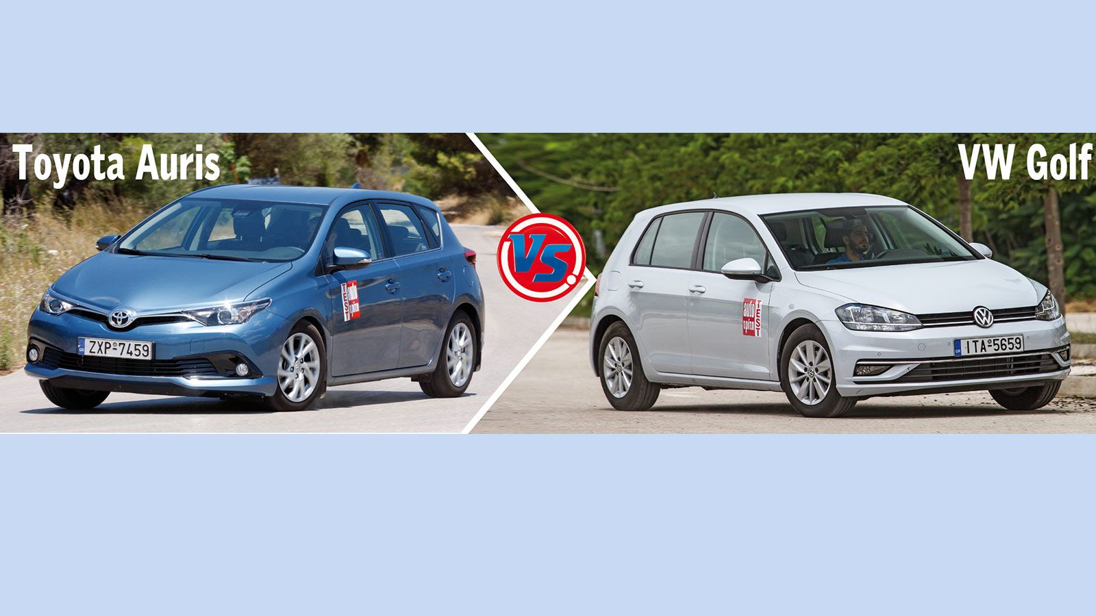 Στην κατηγορία των μικρομεσαίων, Toyota Auris και VW Golf, αποτελούν διαχρονικά μοντέλα για τις φίρμες.