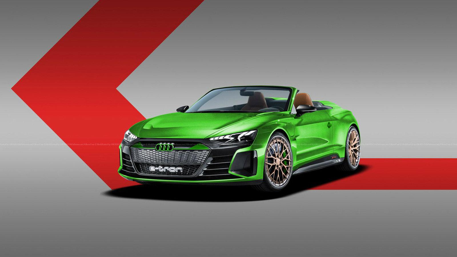 To Audi e-tron GT σε κάμπριο. 