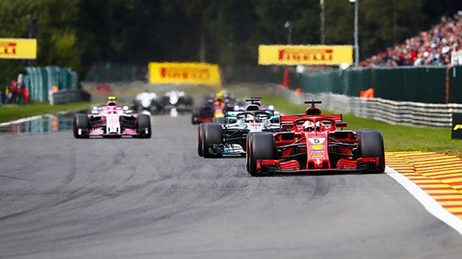 Πρώτος τερμάτισε ο Vettel.