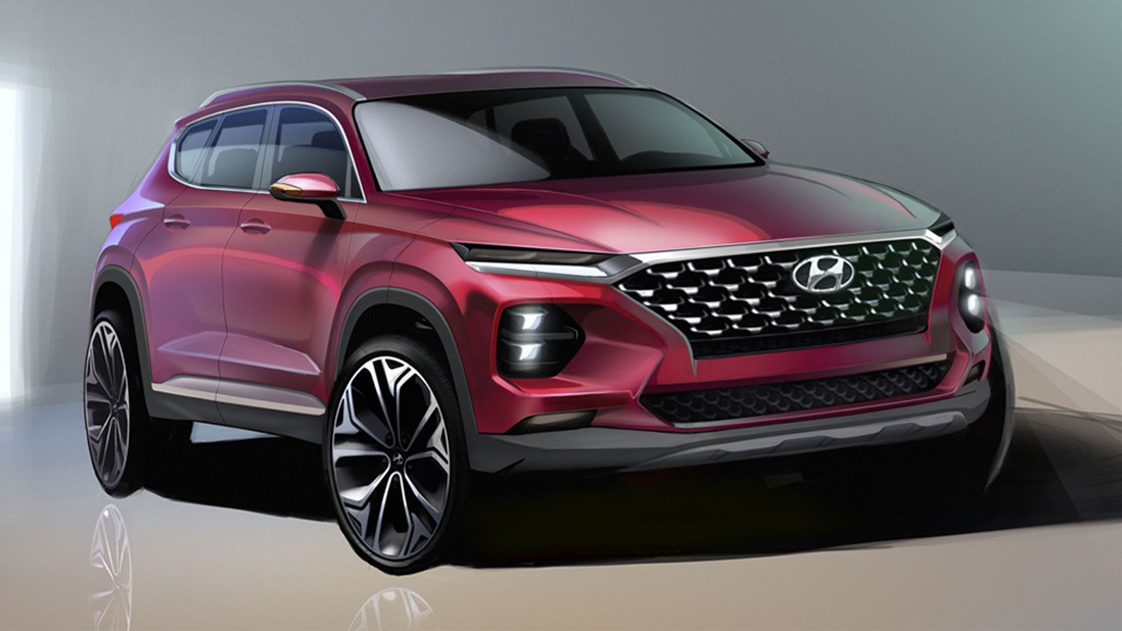 Η Hyundai δημιουργεί μια νέα σχεδιαστική ταυτότητα με το σκίτσο που παρουσιάζει πρώτη φορά σήμερα για το επερχόμενο Santa Fe.