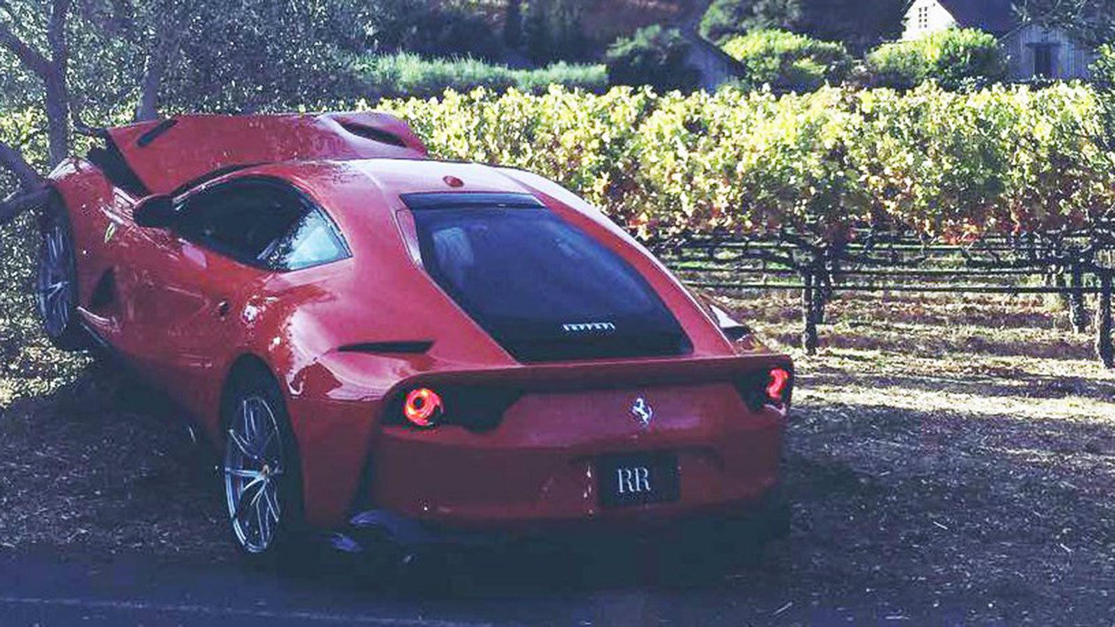 Σημαντικές υλικές ζημιές προξένησε σε μια Ferrari 812 Superfast ο απρόσεκτος ιδιοκτήτης της, τρακάροντας το ιδιαίτερο μοντέλο σε έναν αμπελώνα. 