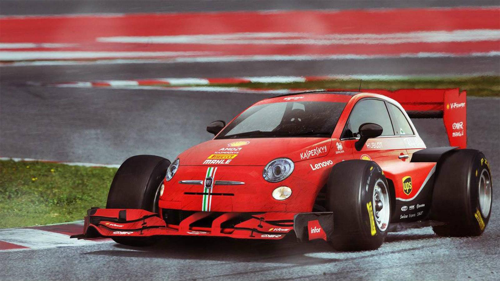 Το σχέδιο είναι μία μίξη του μονοθεσίου της Ferrari και του Fiat 500.
