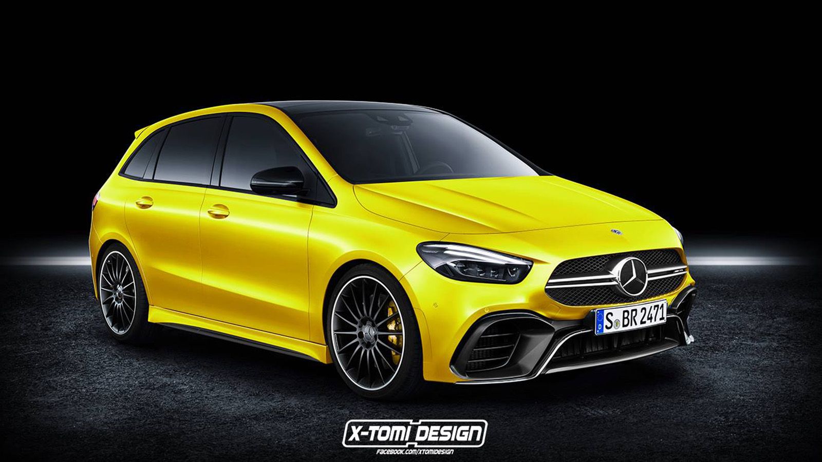 H ψηφιακή αυτή Mercedes AMG B 35 λαμβάνει σαφείς επιρροές από την AMG 35 έκδοση της νέας Α-Class.