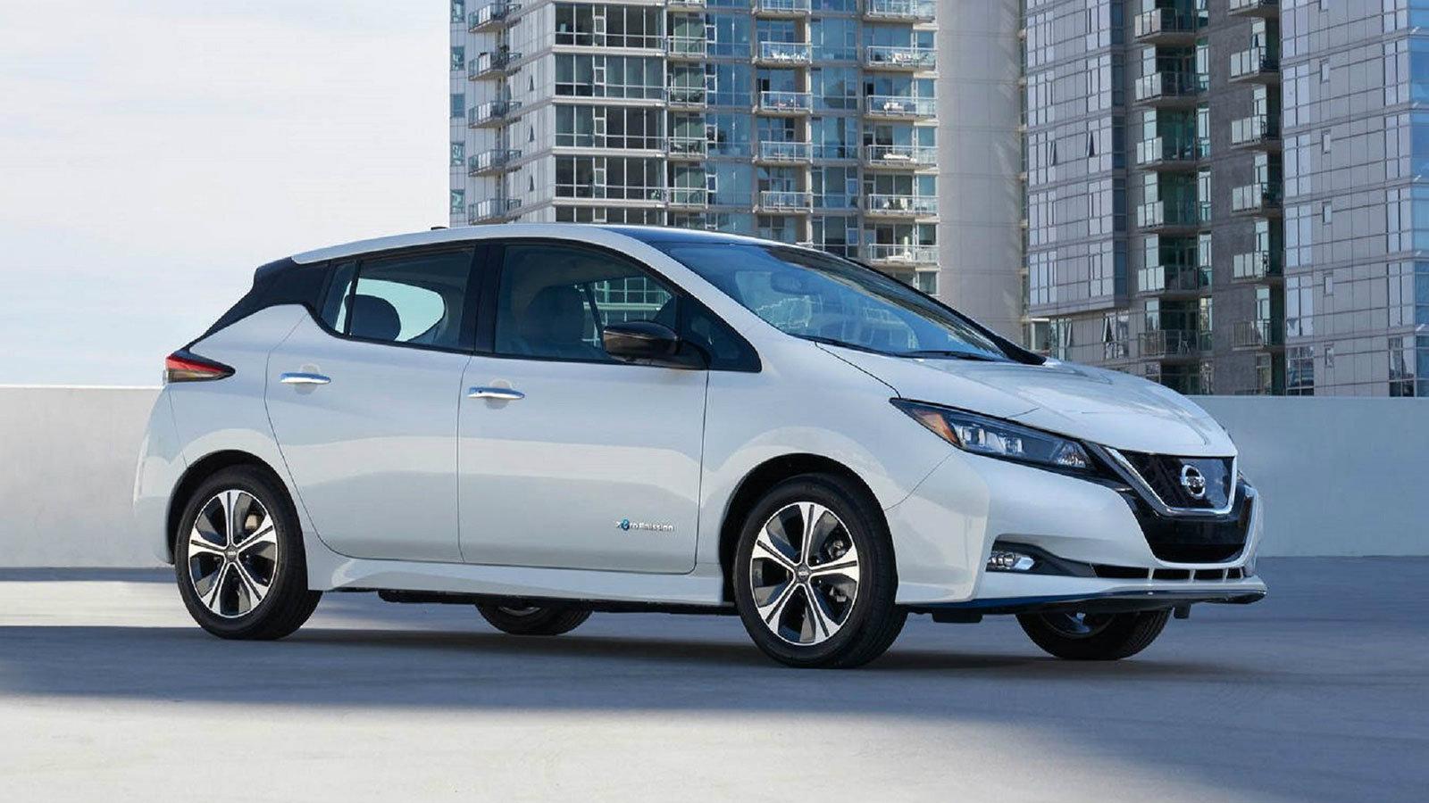 Στην εικόνα βλέπετε το ηλεκτρικό Nissan LEAF plus.