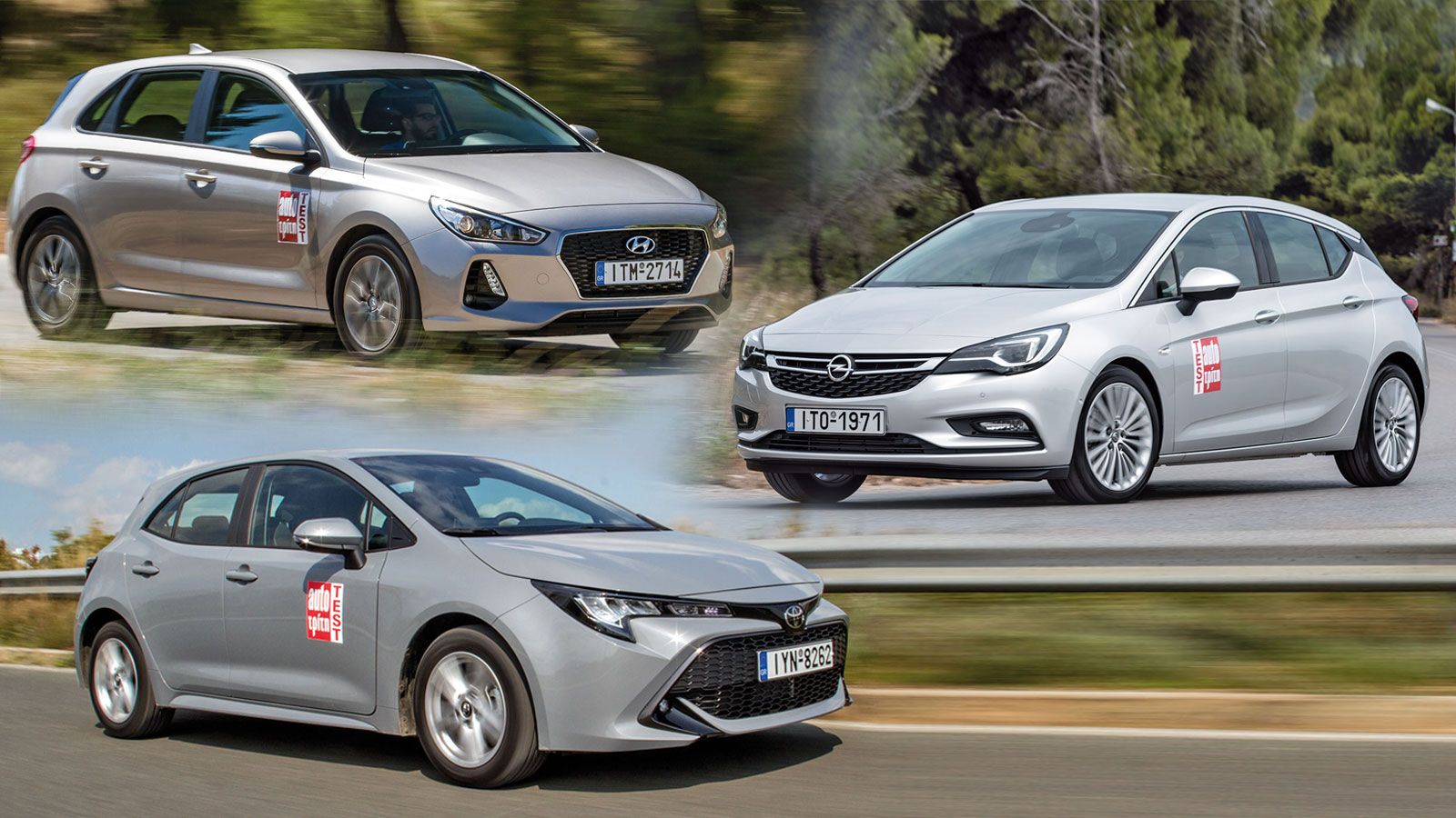 Nέα Toyota Corolla VS Hyundai i30 VS Opel Astra