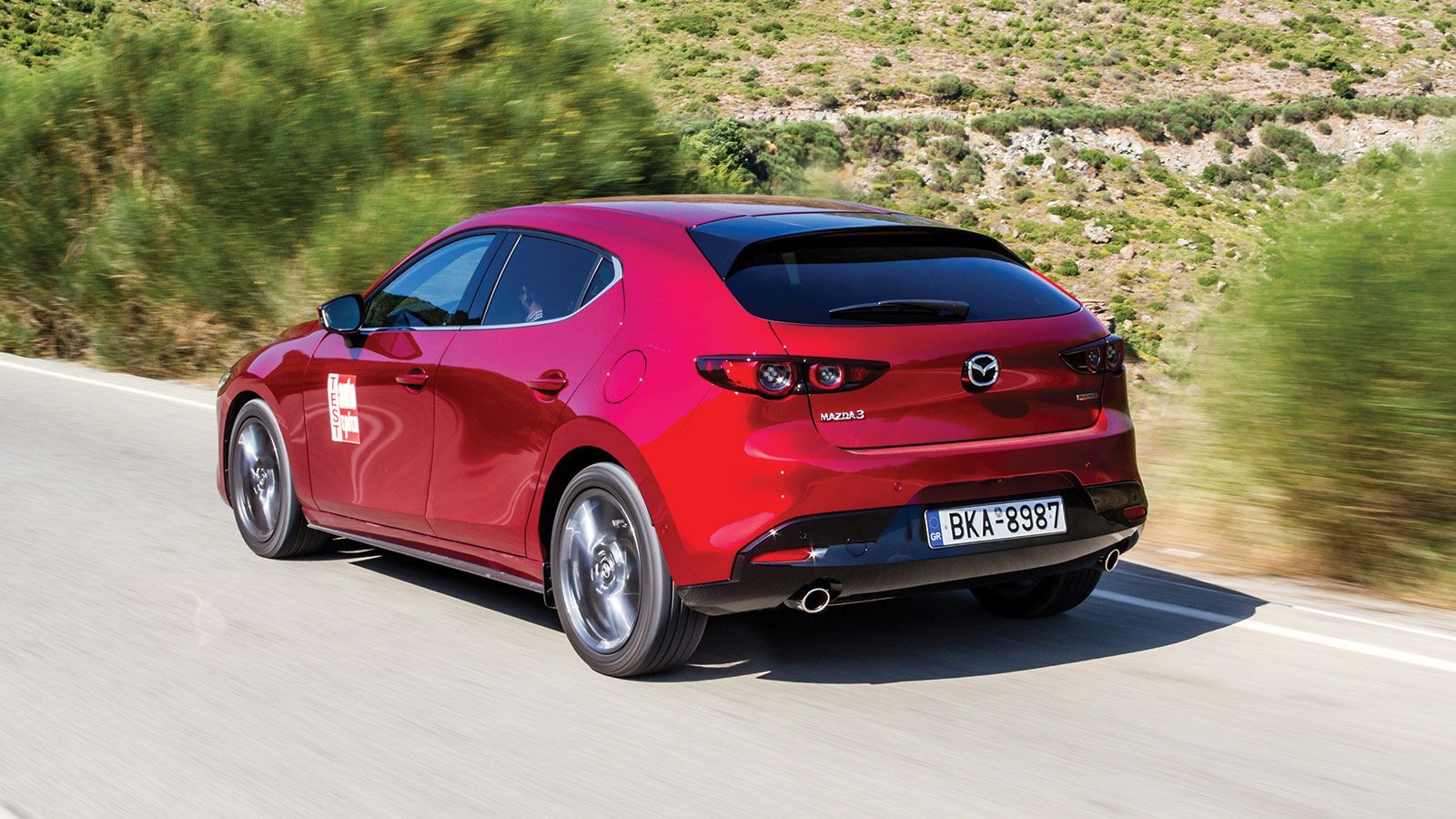 Η σχεδιαστική γλώσσα kodo που ακολουθεί η Mazda στα μοντέλα της, βρίσκει την καλύτερη πιθανόν εφαρμογή στο αμάξωμα του Mazda3.