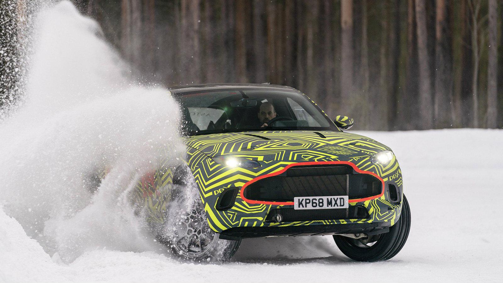 Οι απαιτητικές δοκιμές εξέλιξης της Aston Martin DBX συνεχίζονται.