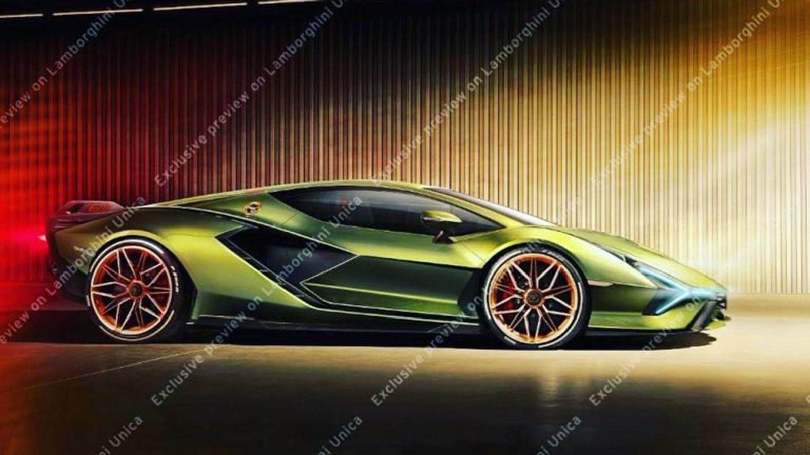 Η εικόνα που έδωσε στο φως η Lambo.