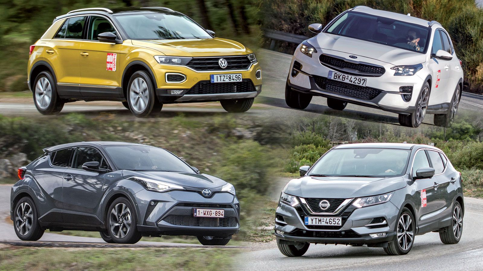 SUV με 25 χιλιάρικα: XCeed Vs Qashqai Vs C-HR Vs T-Roc