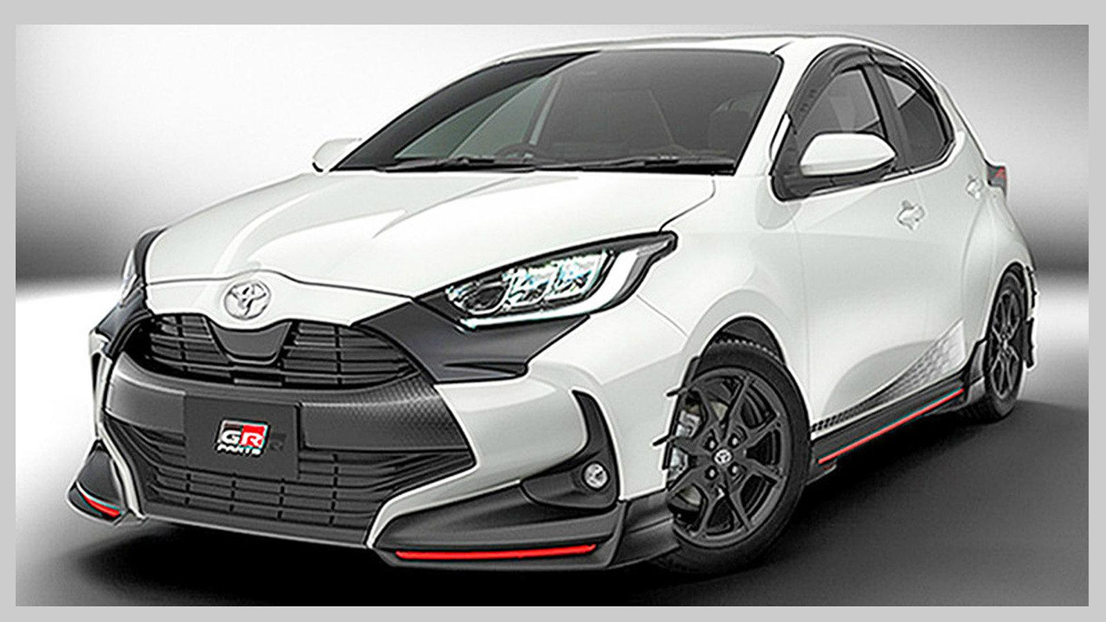 Το Yaris με τα TRD εξαρτήματα.
